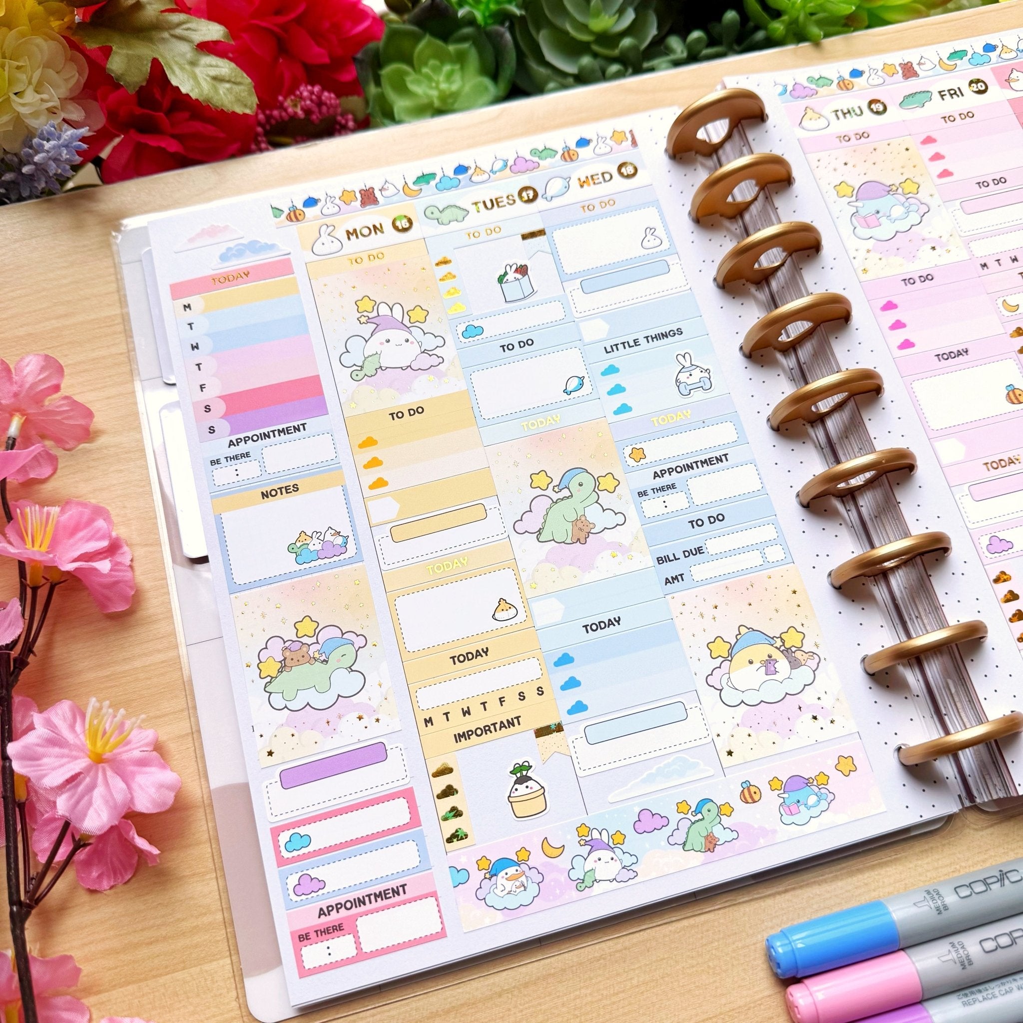 Vertical Kit - Lil' Fluff & Dreams - Gold Star Foil - SumLilThings