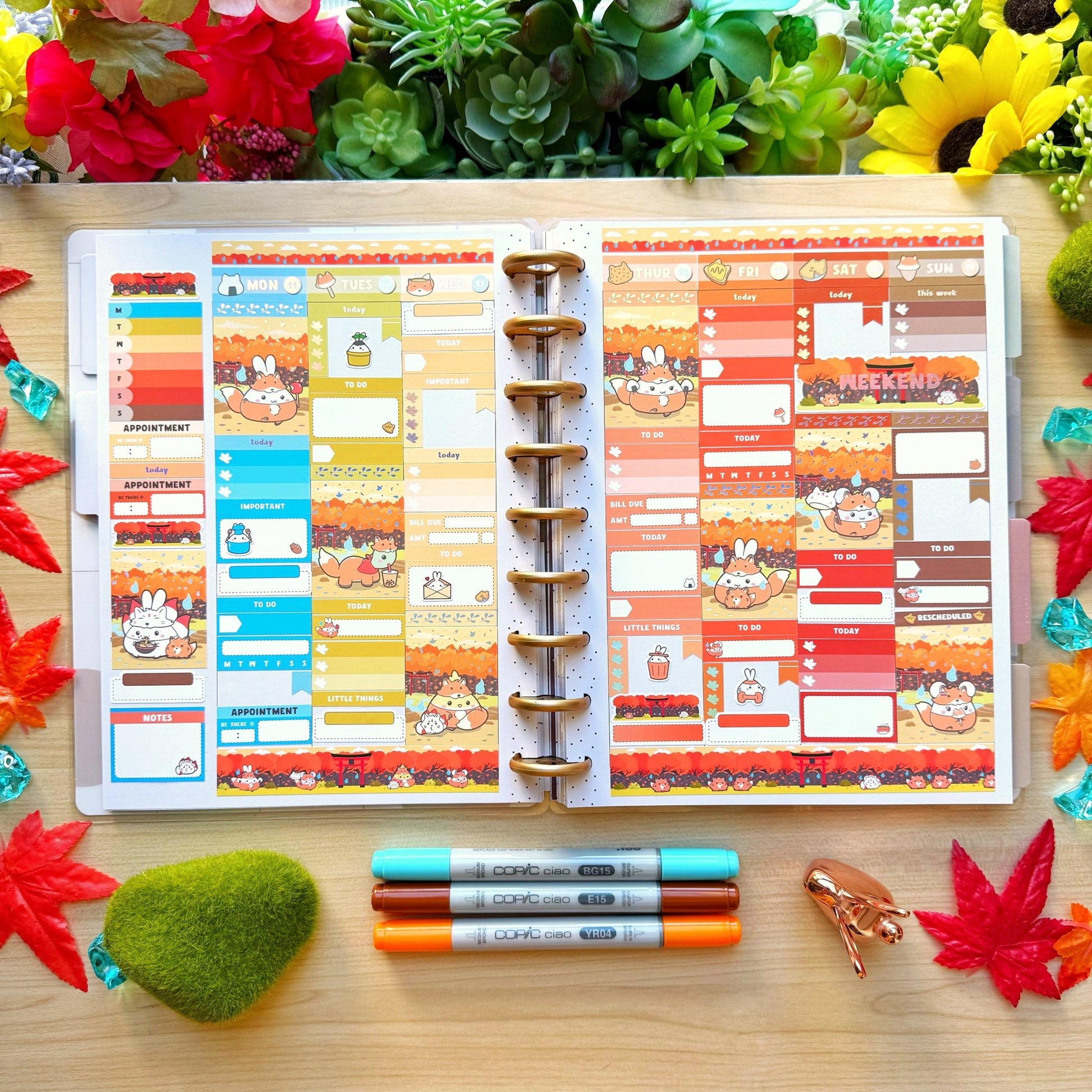 Vertical Kit - Lil' Fox Festival (10 Pages) - Holo Foil - SumLilThings