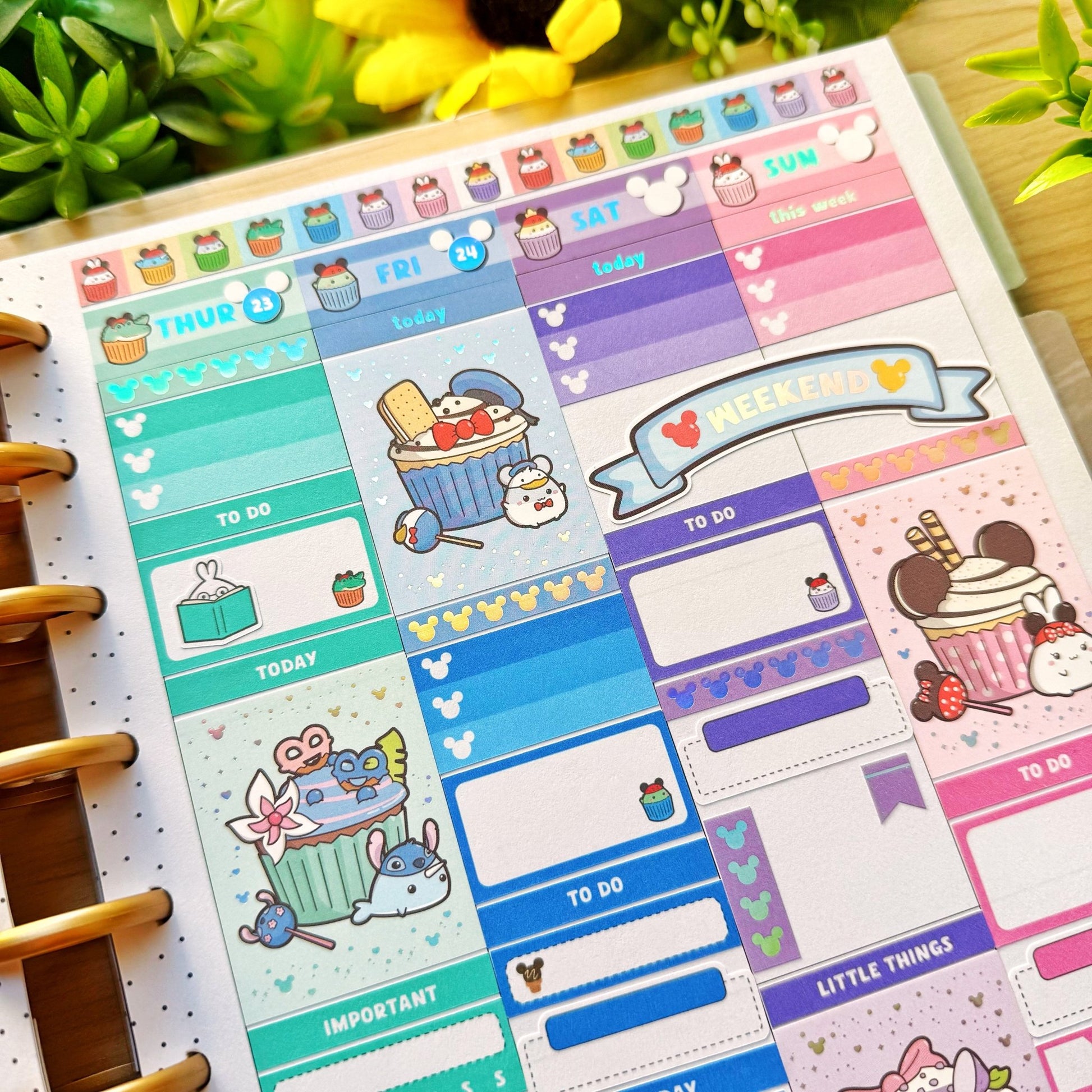 Vertical Kit - Lil' Magical Munchies (10 Pages) - Holographic Foil - SumLilThings