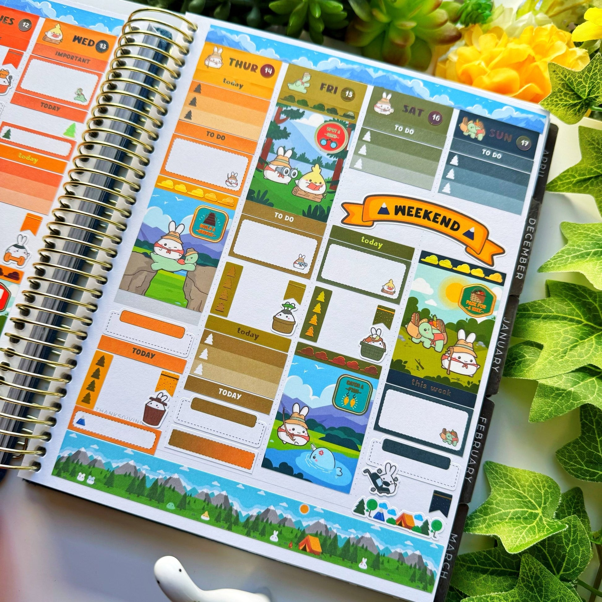 Vertical Kit - Lil' Misfit Camp (10 Pages) - Holo Gold - SumLilThings