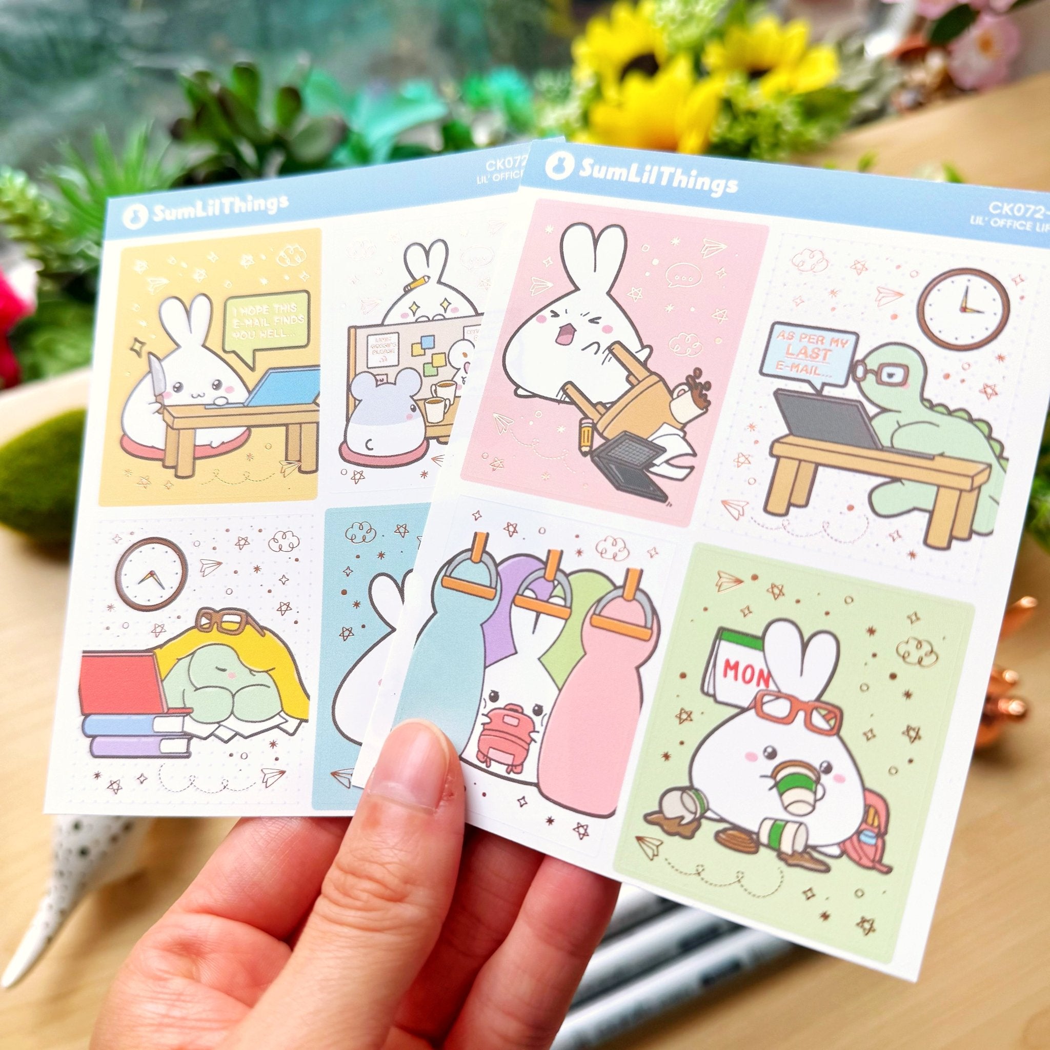 Vertical Kit - Lil' Office Life (10 Pages) - Rose Gold Foil - SumLilThings