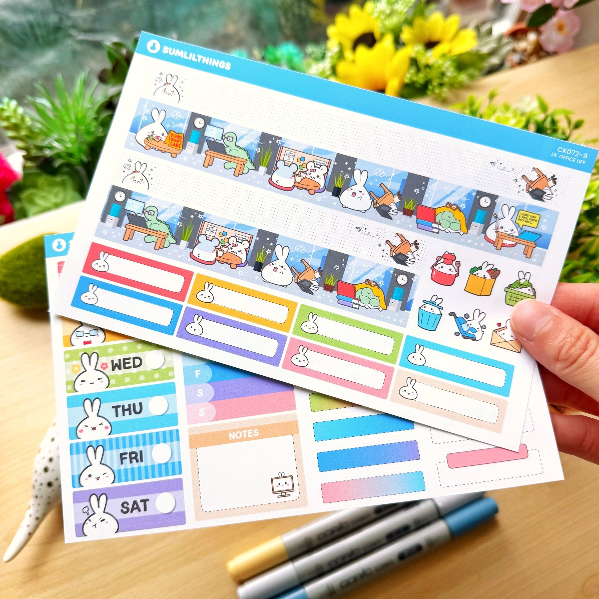 Vertical Kit - Lil' Office Life (10 Pages) - Rose Gold Foil - SumLilThings