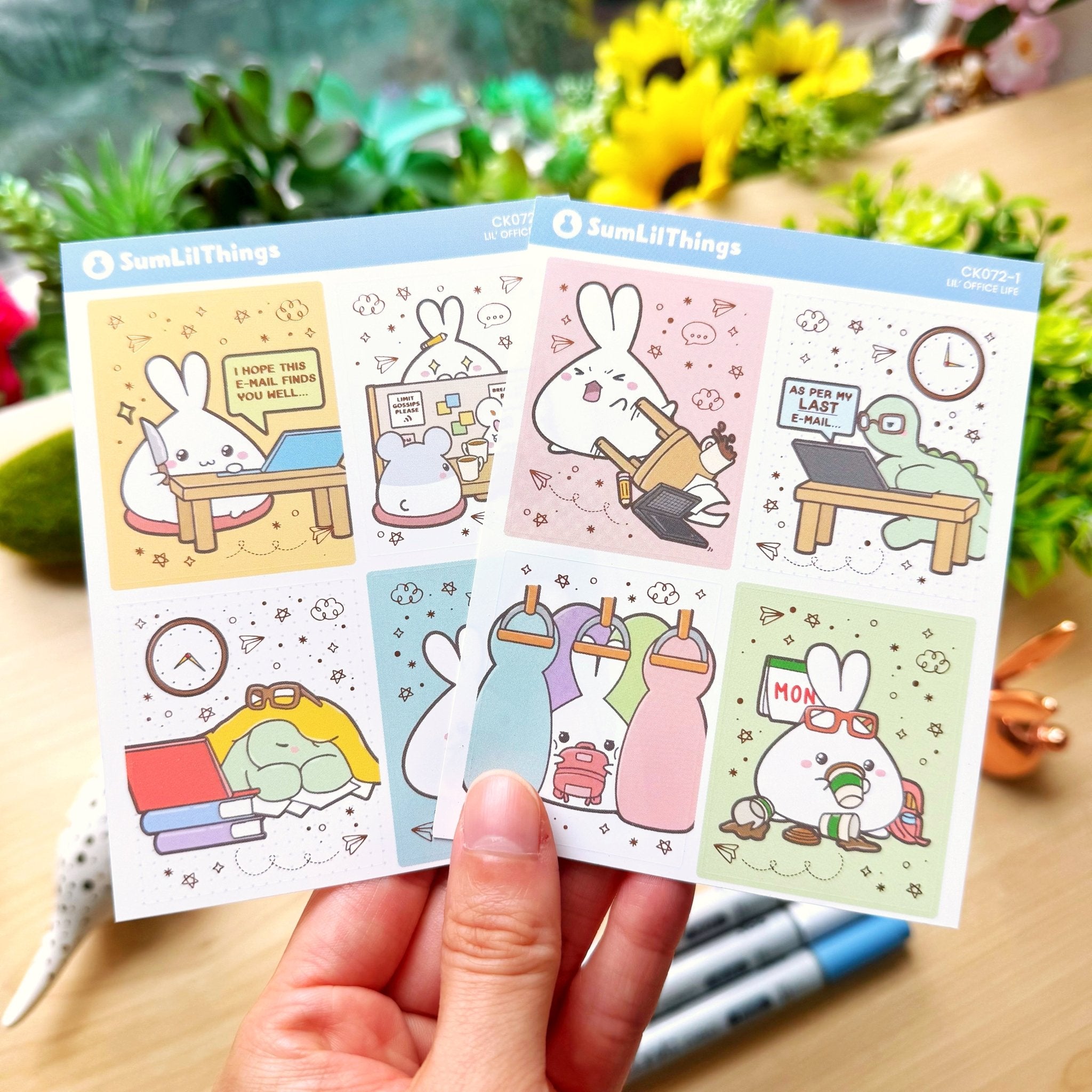 Vertical Kit - Lil' Office Life (10 Pages) - Rose Gold Foil - SumLilThings