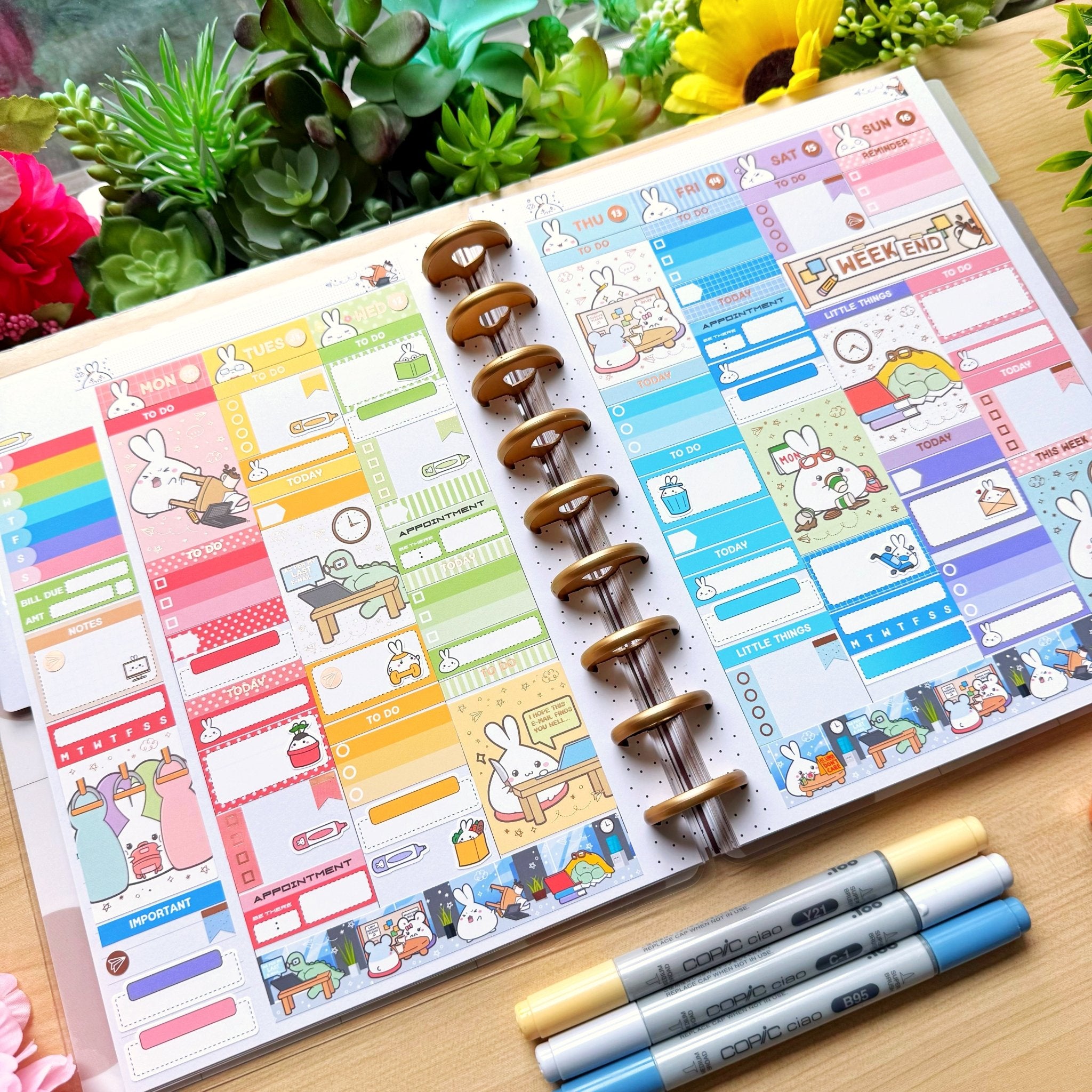 Vertical Kit - Lil' Office Life (10 Pages) - Rose Gold Foil - SumLilThings