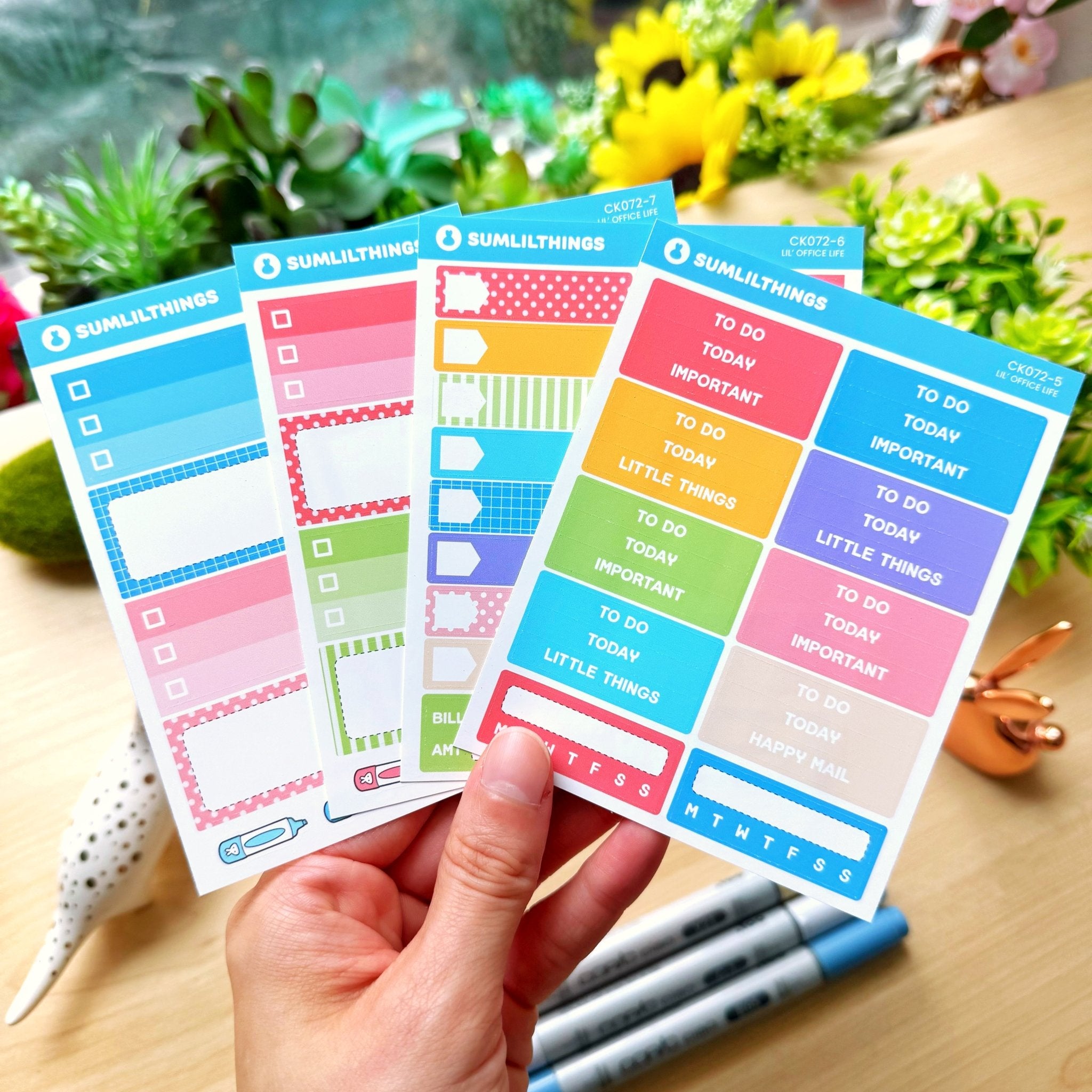 Vertical Kit - Lil' Office Life (10 Pages) - Rose Gold Foil - SumLilThings