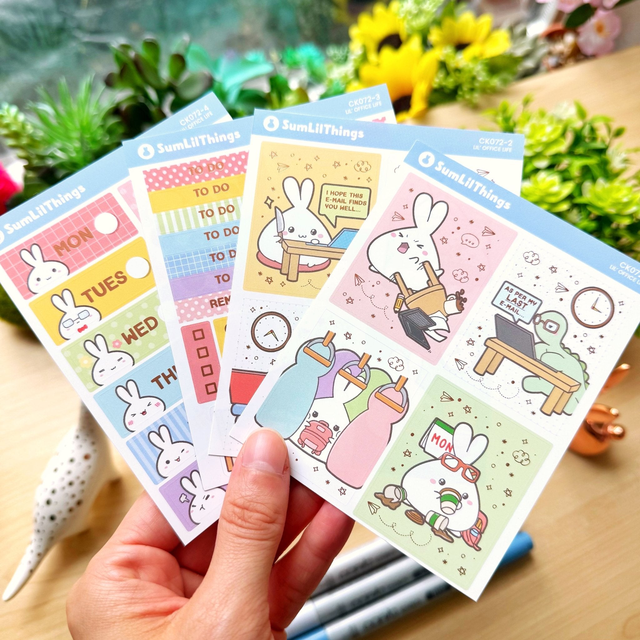 Vertical Kit - Lil' Office Life (10 Pages) - Rose Gold Foil - SumLilThings