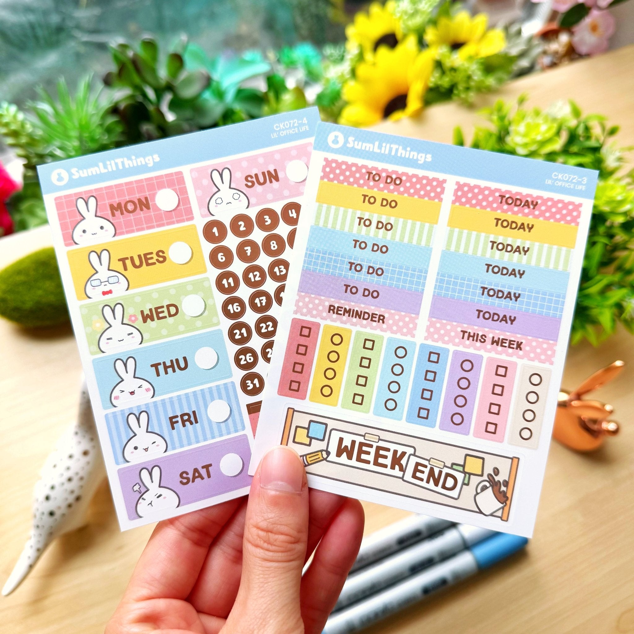 Vertical Kit - Lil' Office Life (10 Pages) - Rose Gold Foil - SumLilThings