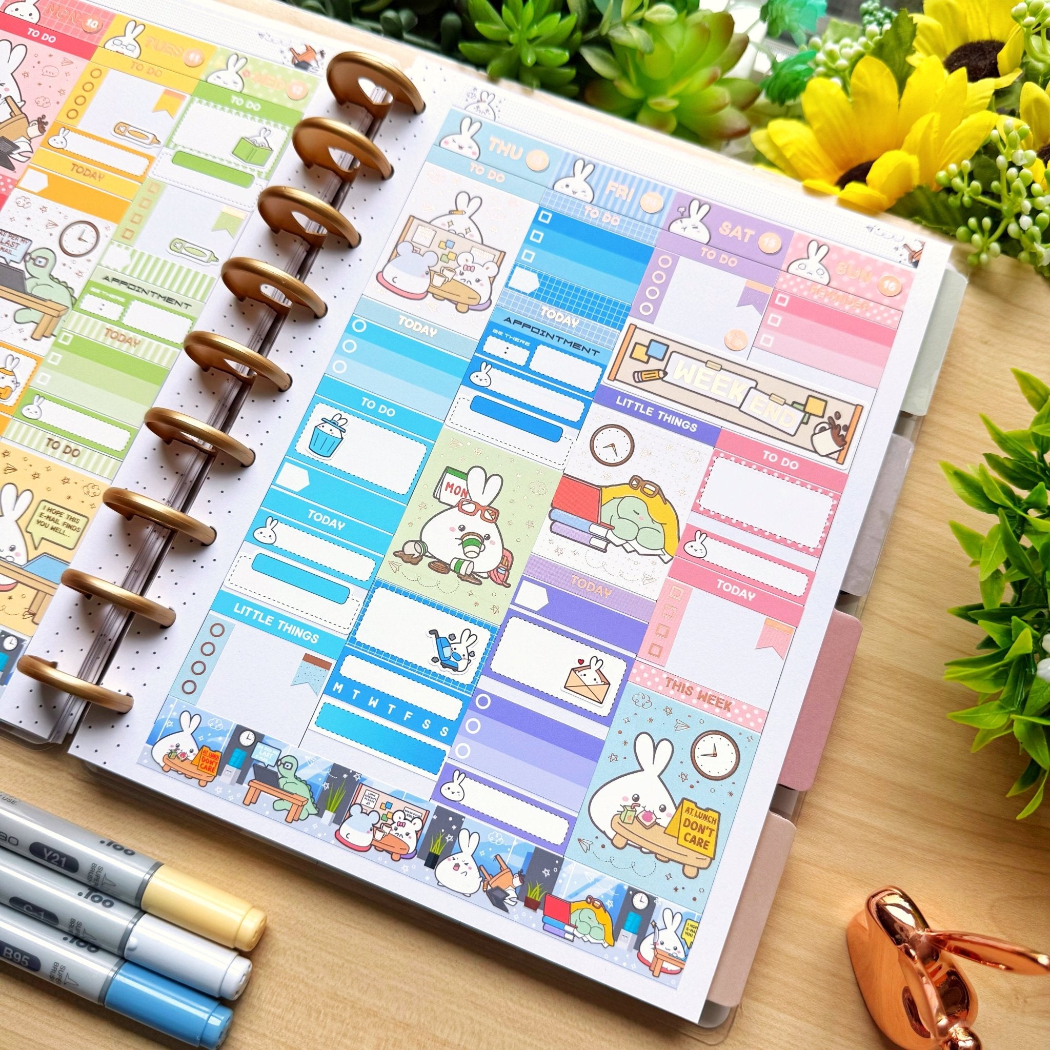 Vertical Kit - Lil' Office Life (10 Pages) - Rose Gold Foil - SumLilThings