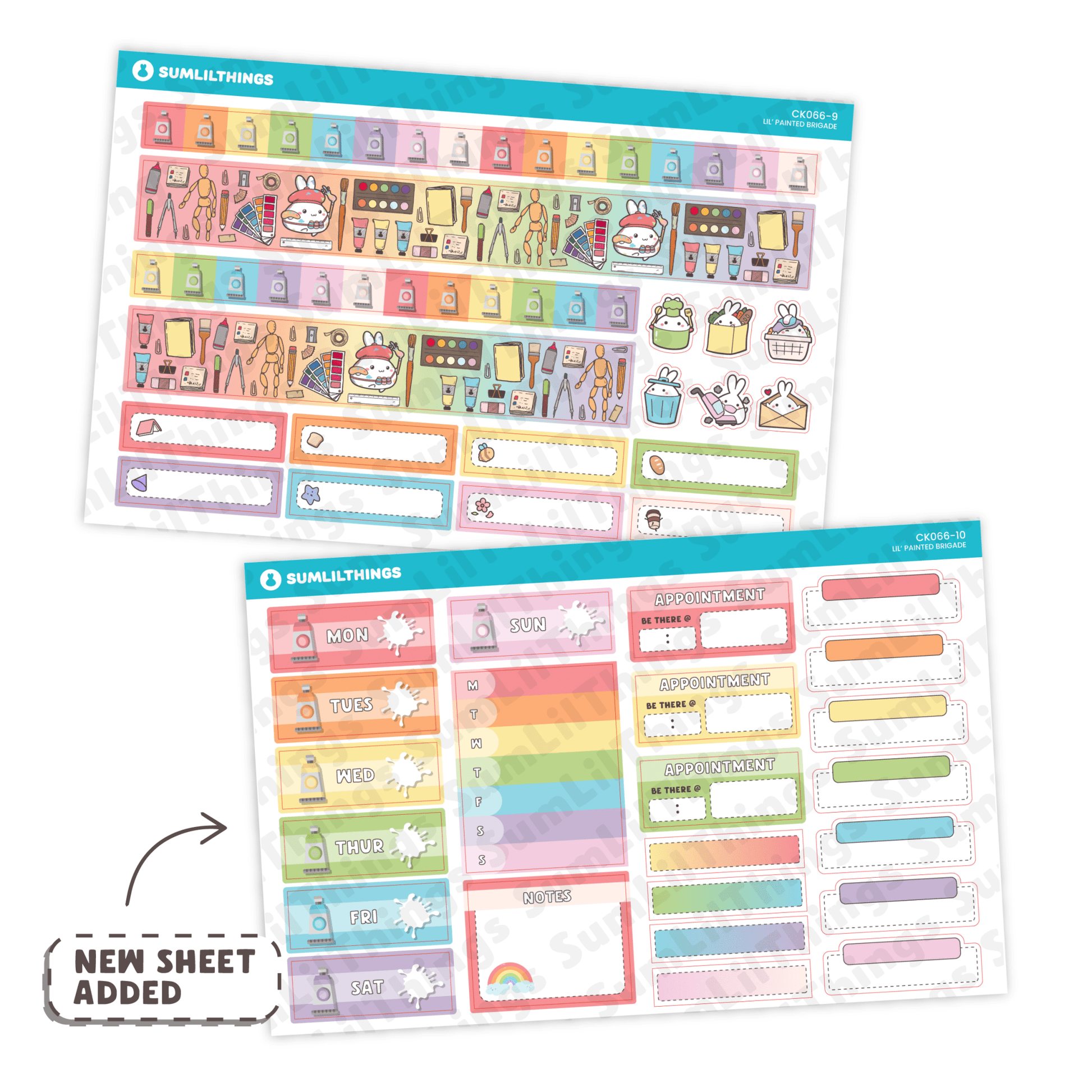 Vertical Kit - Lil' Painted Brigade (10 Pages) - Holo Foil - SumLilThings