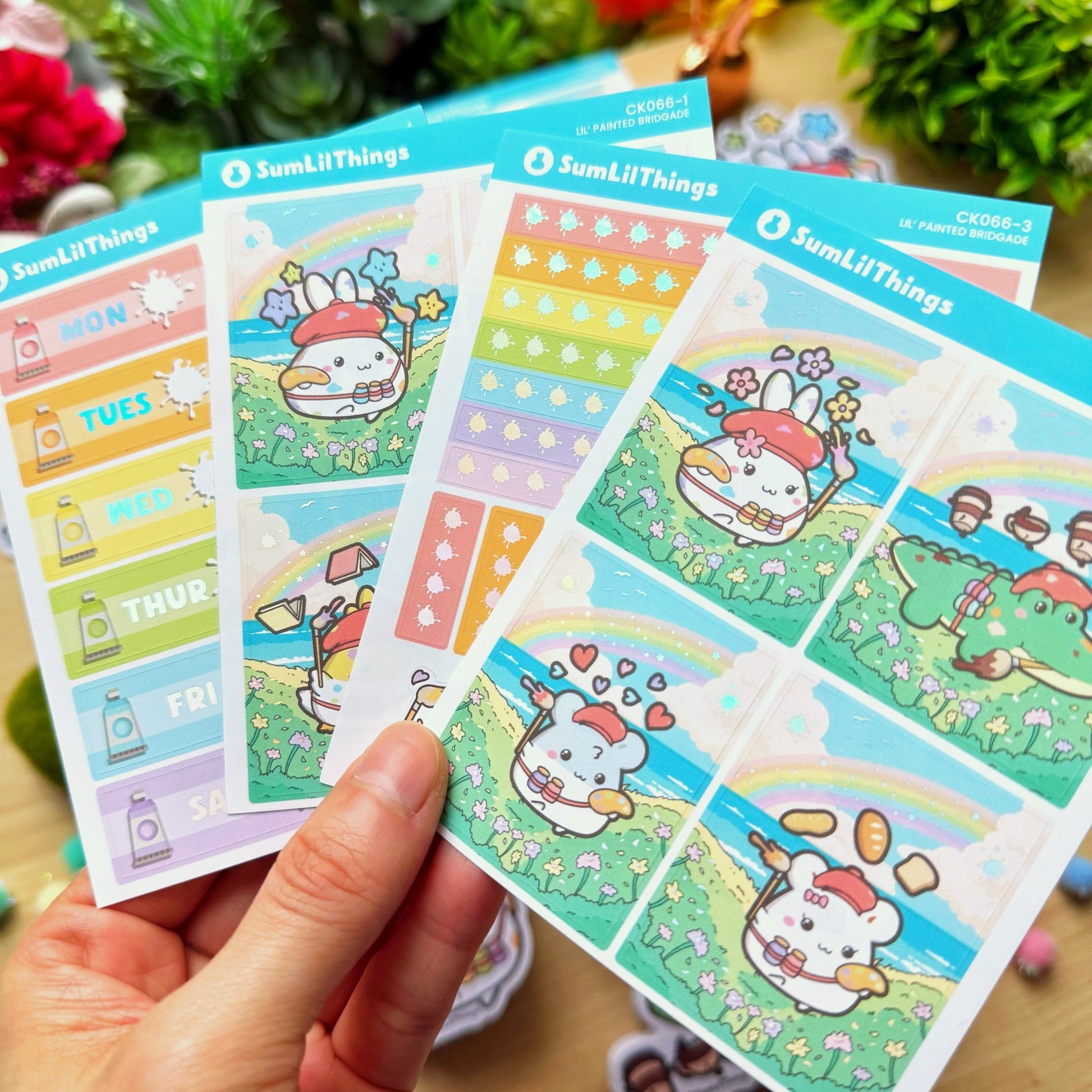 Vertical Kit - Lil' Painted Brigade (10 Pages) - Holo Foil - SumLilThings