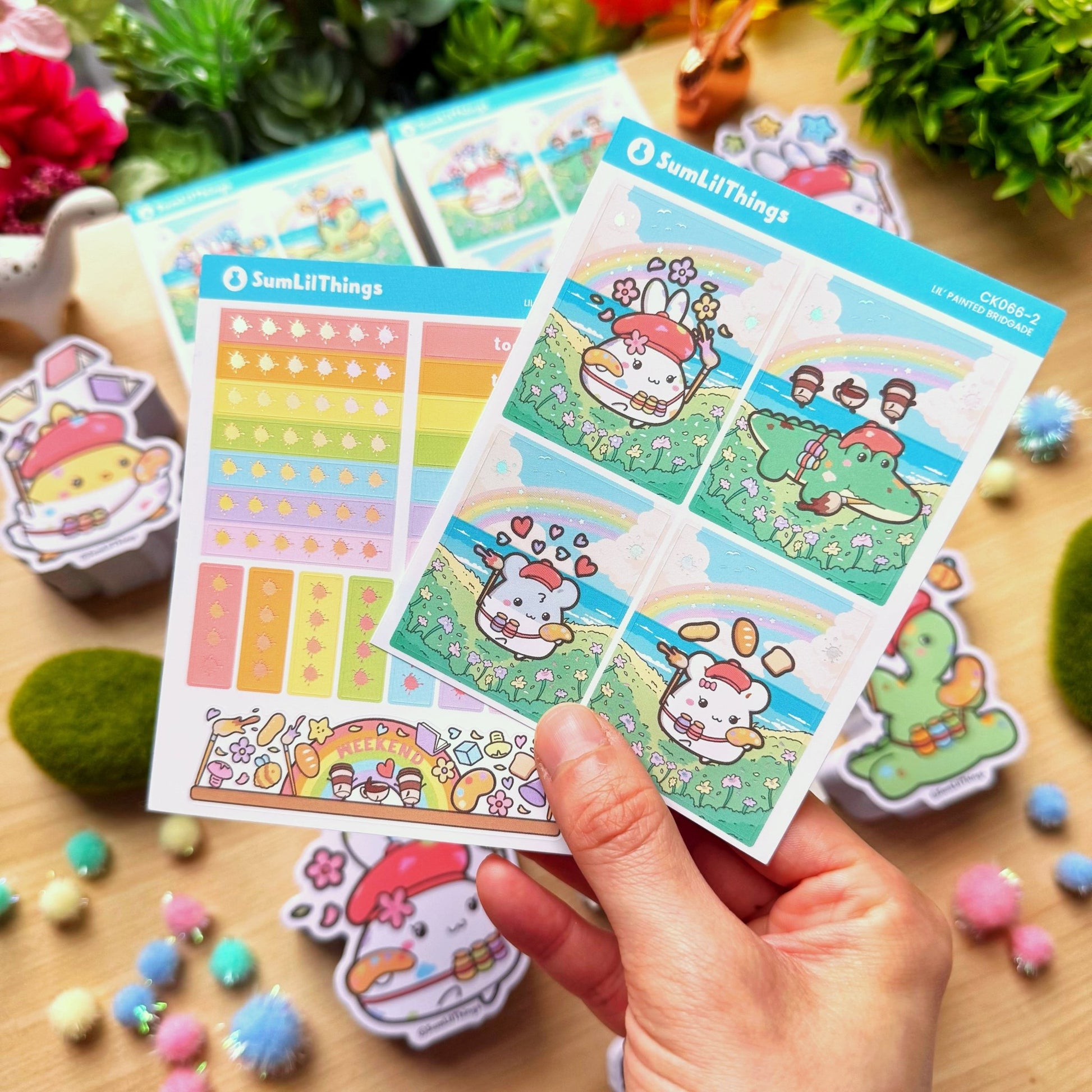 Vertical Kit - Lil' Painted Brigade (10 Pages) - Holo Foil - SumLilThings