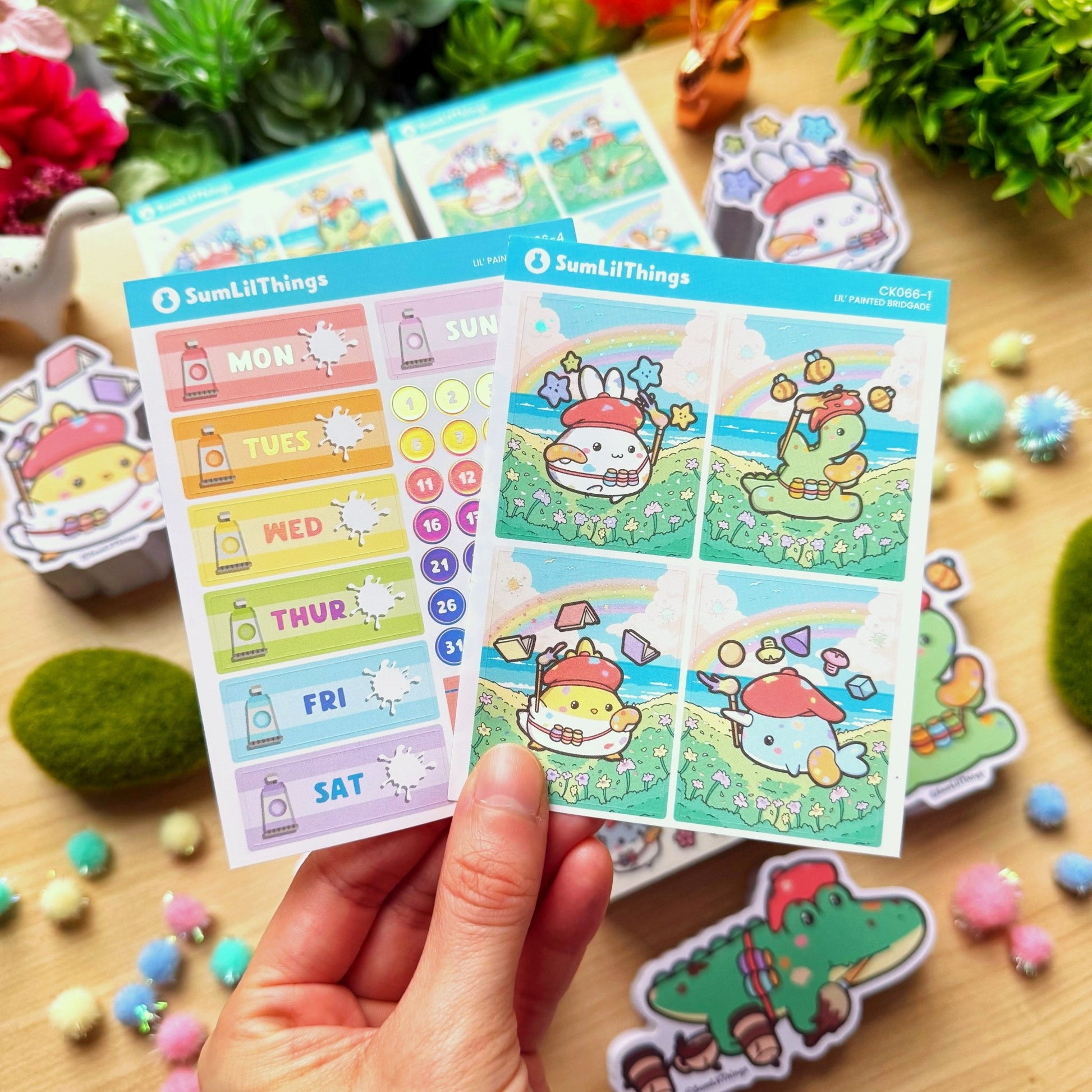 Vertical Kit - Lil' Painted Brigade (10 Pages) - Holo Foil - SumLilThings