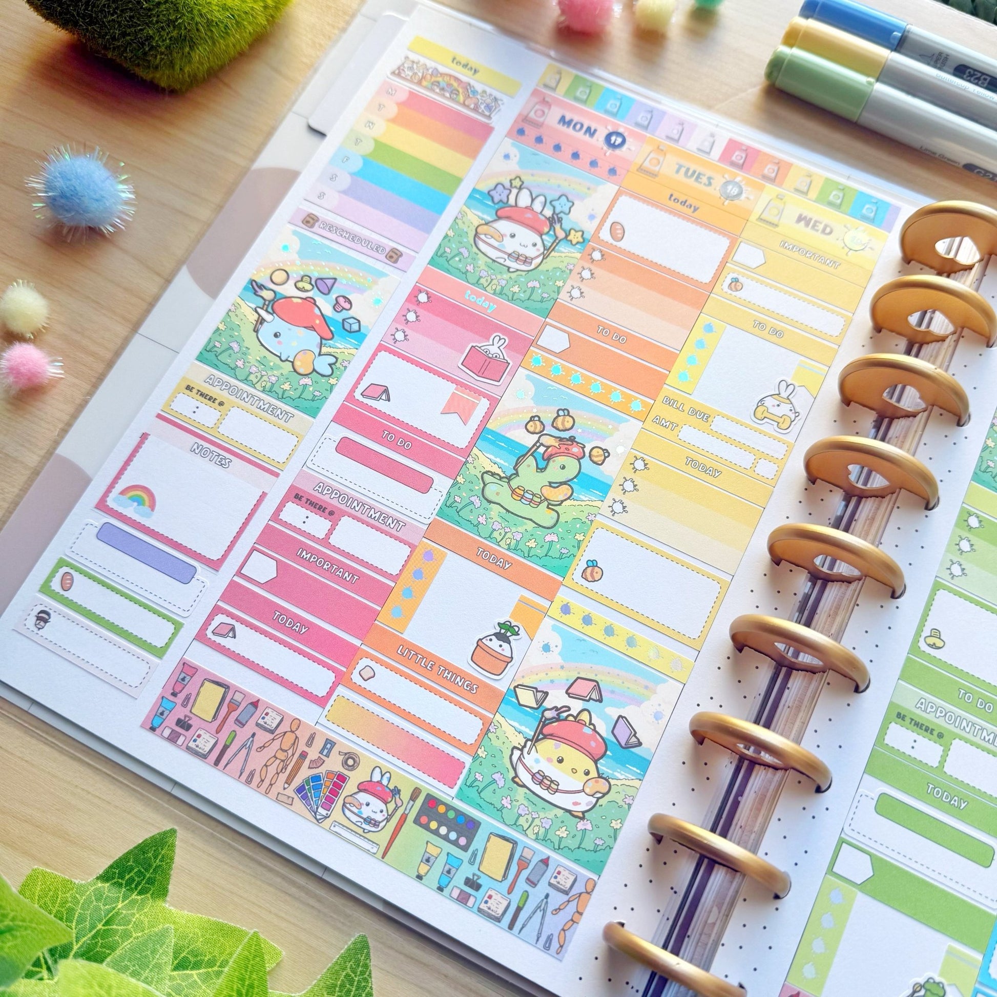 Vertical Kit - Lil' Painted Brigade (10 Pages) - Holo Foil - SumLilThings