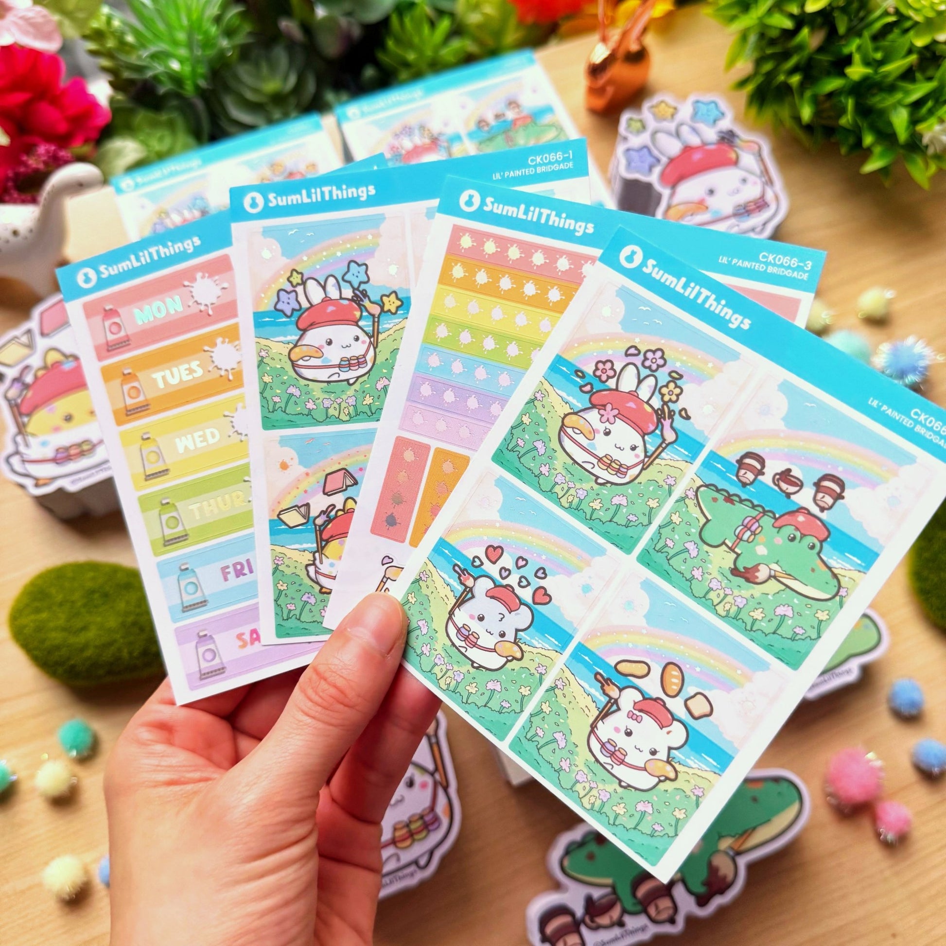 Vertical Kit - Lil' Painted Brigade (10 Pages) - Holo Foil - SumLilThings