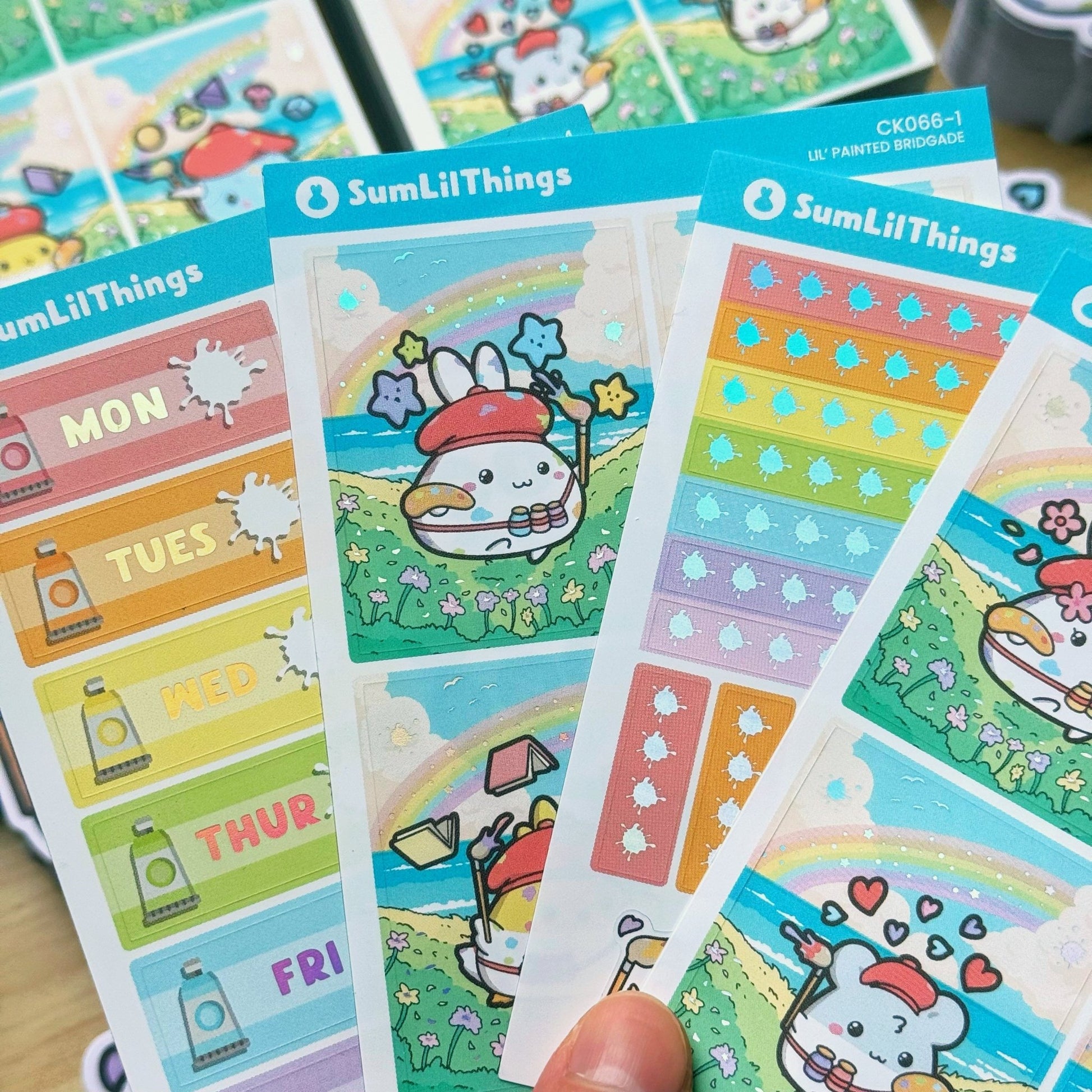 Vertical Kit - Lil' Painted Brigade (10 Pages) - Holo Foil - SumLilThings