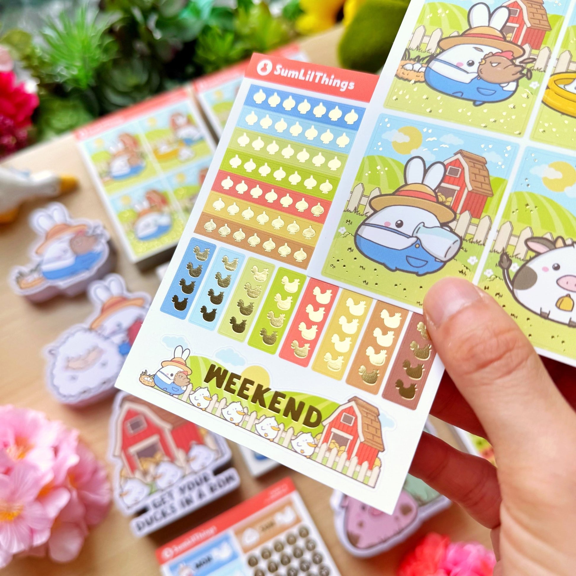 Vertical Kit - Lil' Pasture Pals (10 Pages) - Gold Foil - SumLilThings