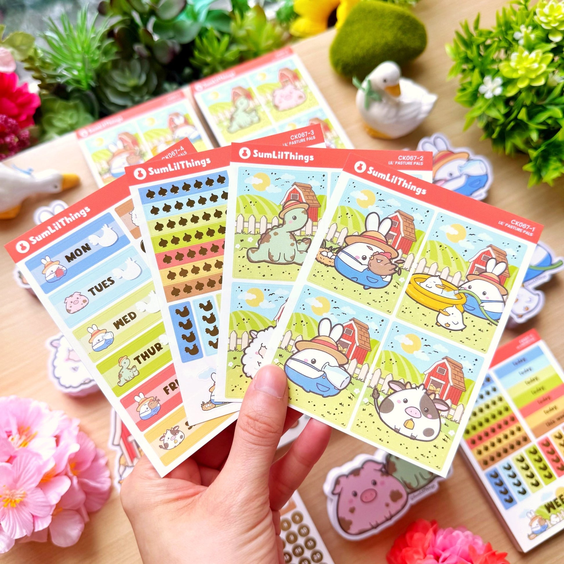 Vertical Kit - Lil' Pasture Pals (10 Pages) - Gold Foil - SumLilThings