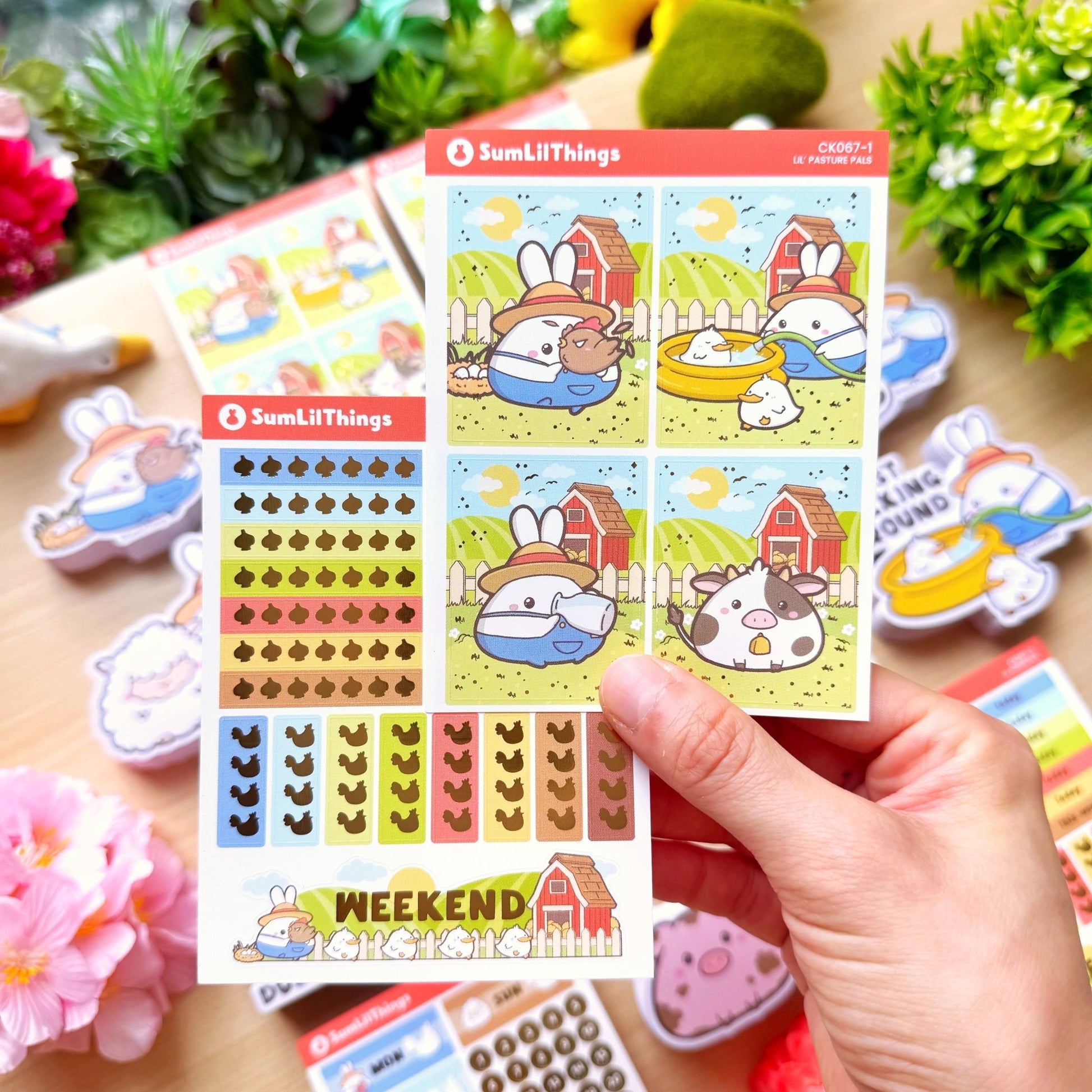 Vertical Kit - Lil' Pasture Pals (10 Pages) - Gold Foil - SumLilThings