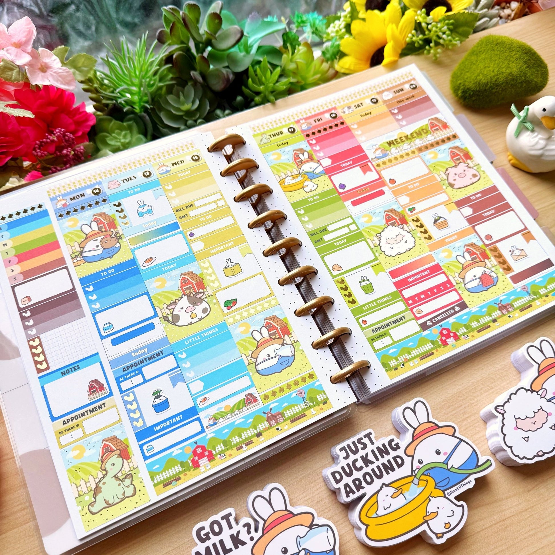 Vertical Kit - Lil' Pasture Pals (10 Pages) - Gold Foil - SumLilThings