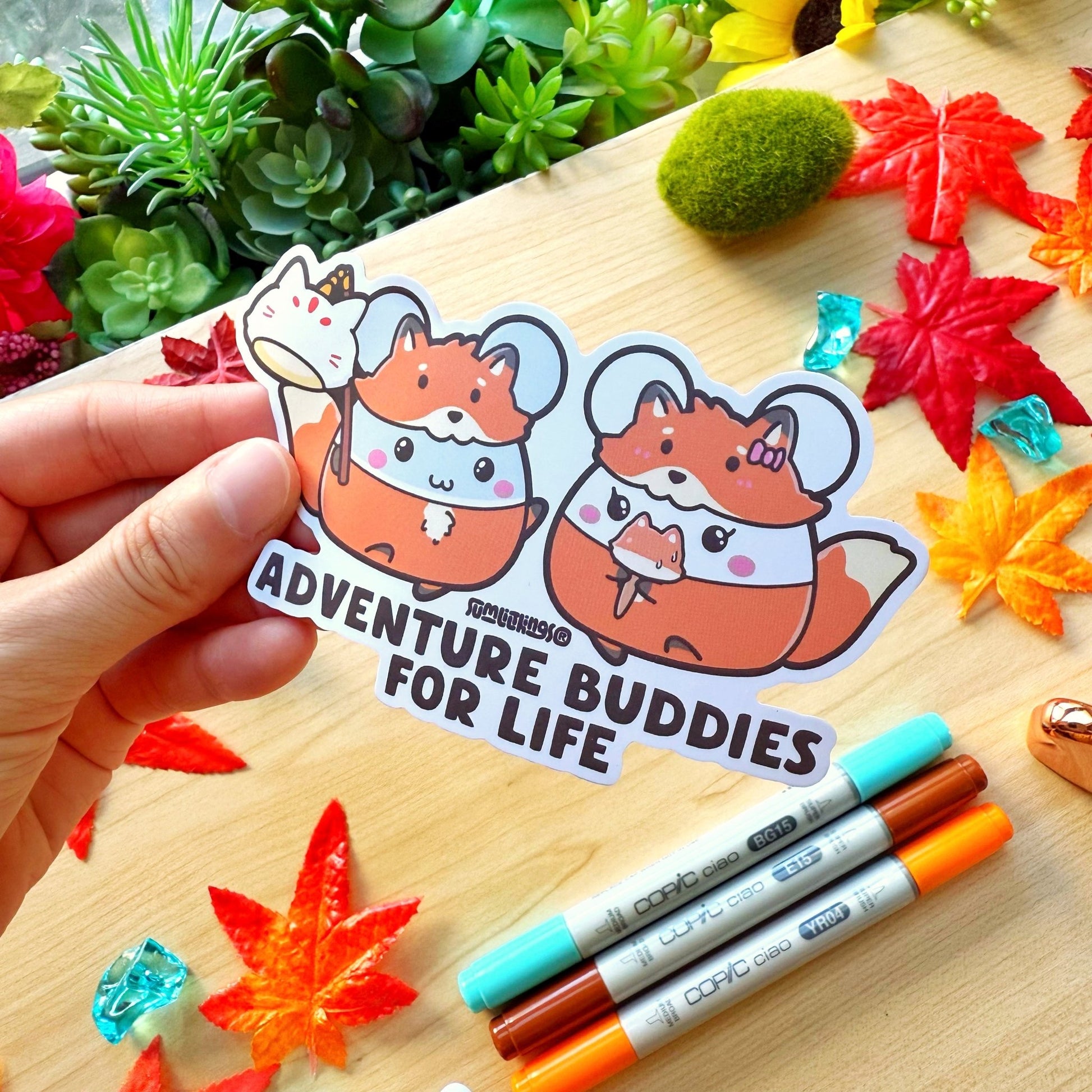 Vinyl Sticker - Adventure Buddies For Life - SumLilThings