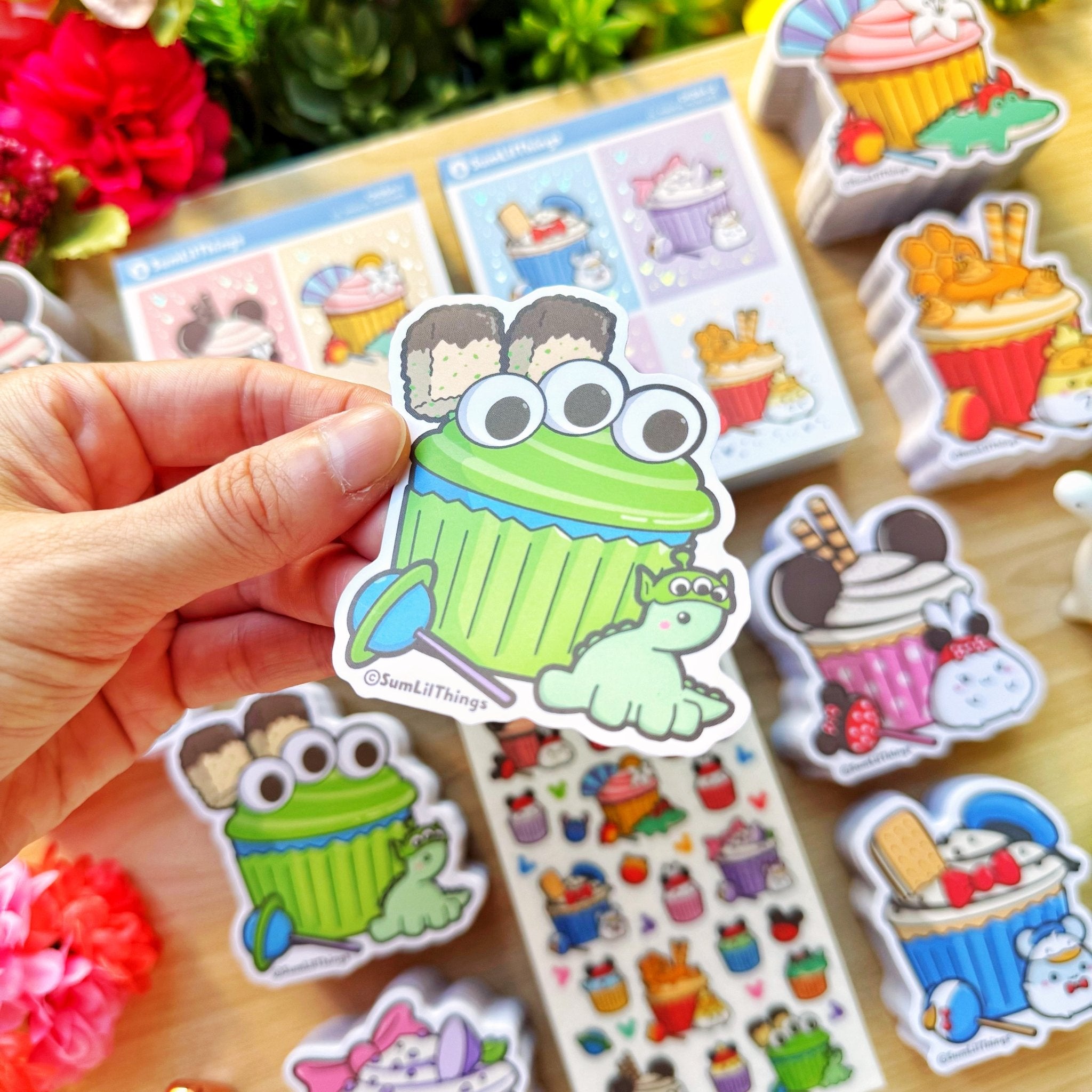 Vinyl Sticker - Alien Nohnoh Cupcake - SumLilThings