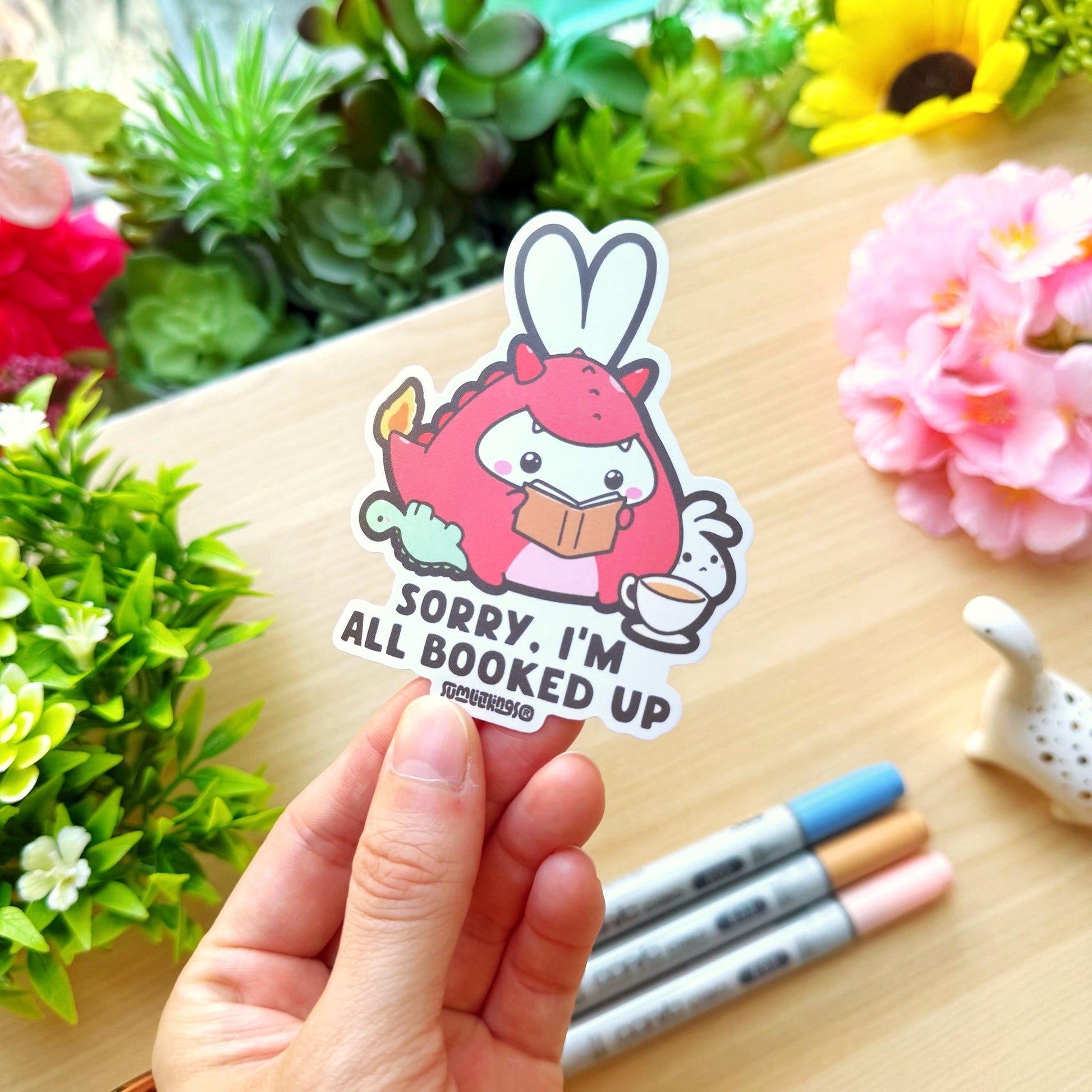 Vinyl Sticker - All Booked Up - SumLilThings