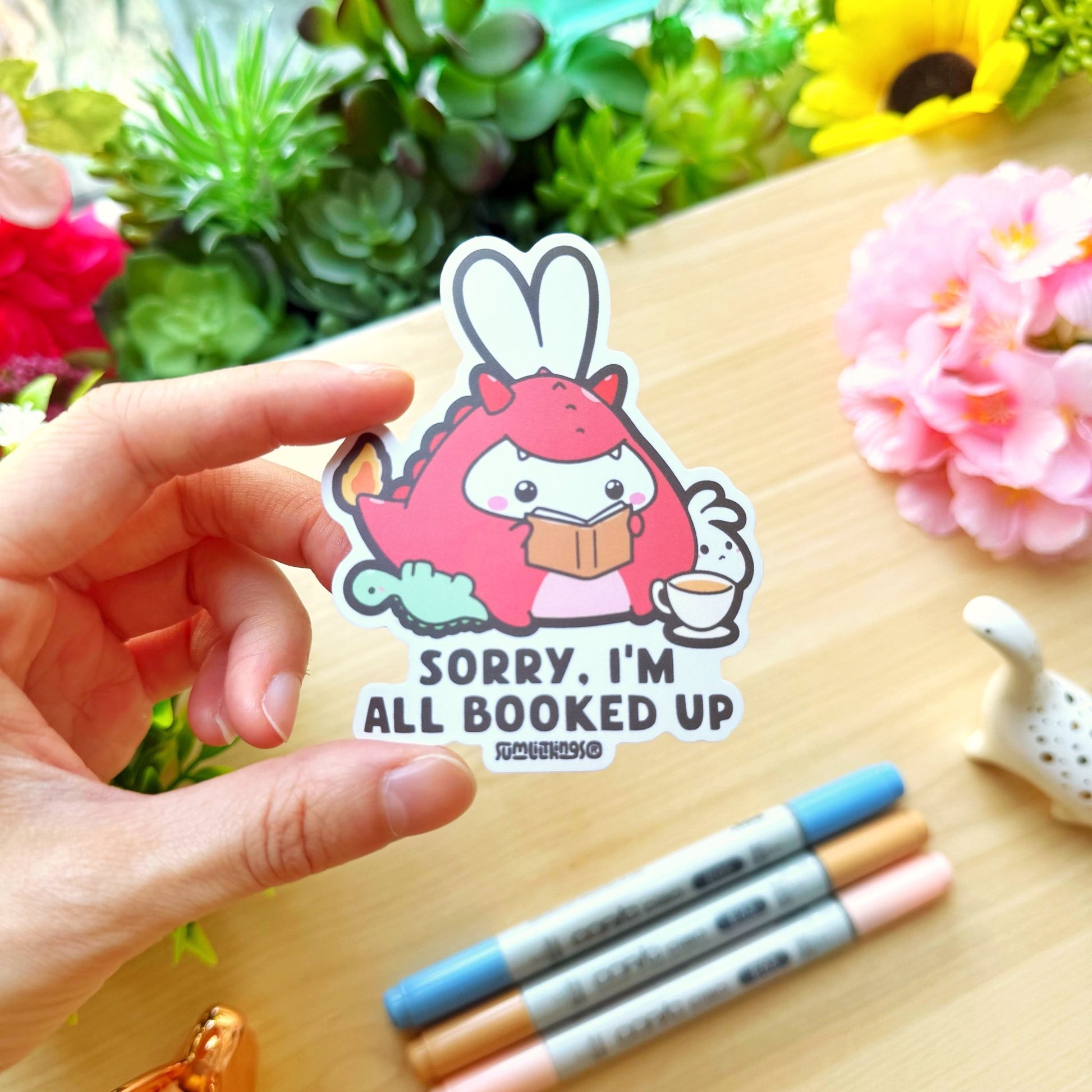 Vinyl Sticker - All Booked Up - SumLilThings