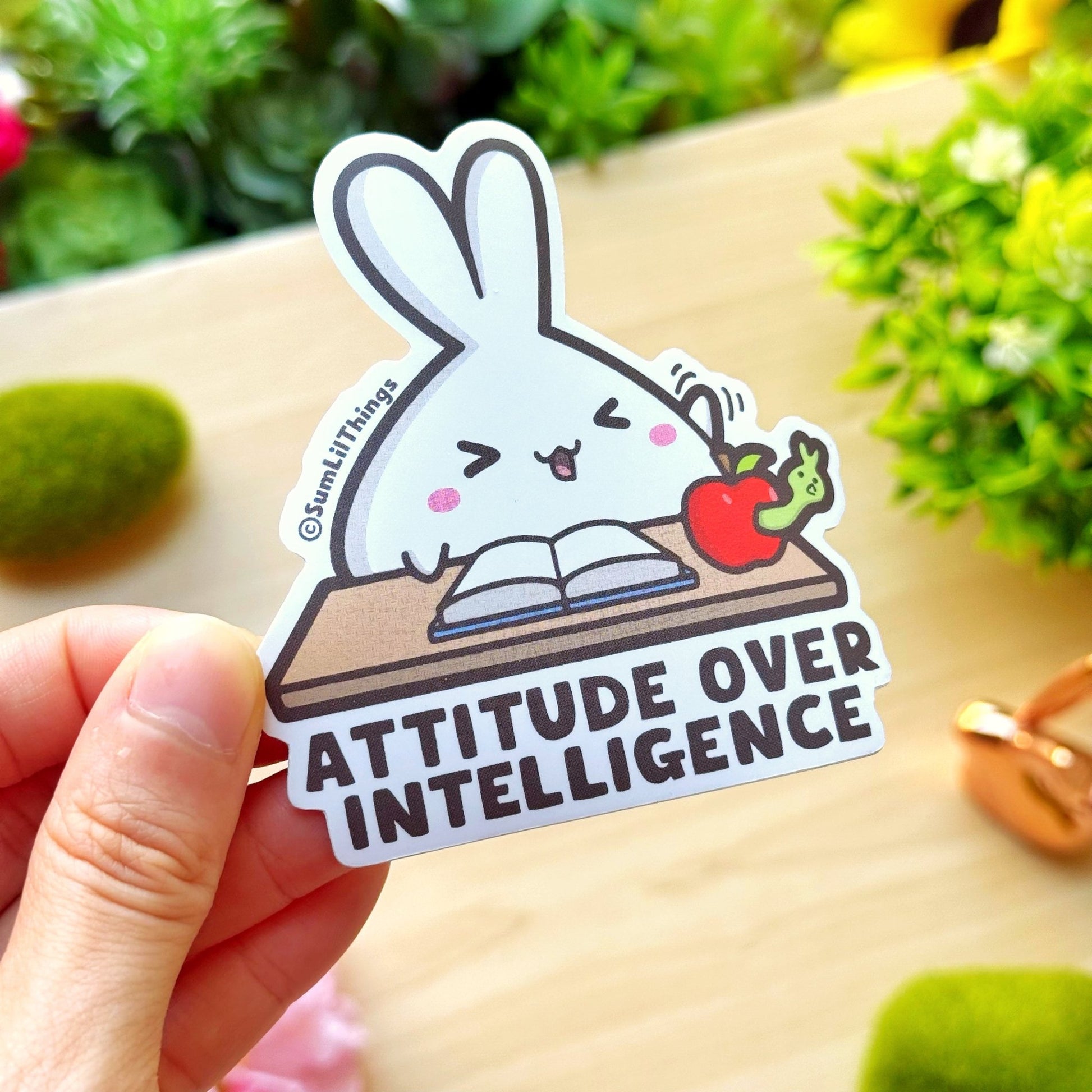Vinyl Sticker - Attitude Over Intelligence - SumLilThings