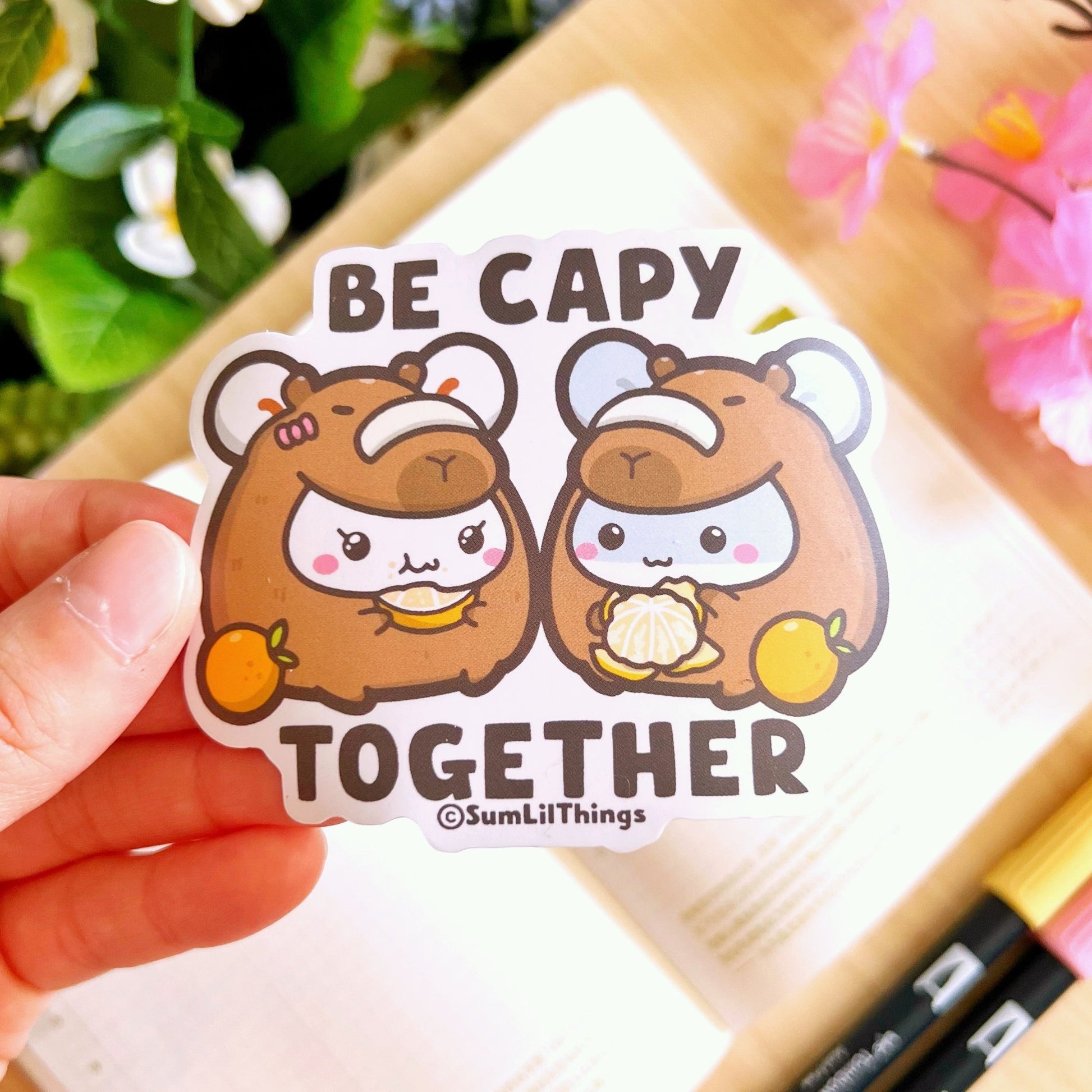 Vinyl Sticker - Be Capy Togehter - SumLilThings