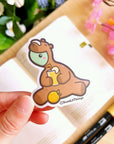 Vinyl Sticker - Capybara Nohnoh Drinking Yuzu - SumLilThings