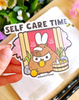 Vinyl Sticker - Capybara Self Care Time - SumLilThings