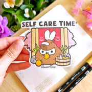 Vinyl Sticker - Capybara Self Care Time - SumLilThings