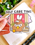 Vinyl Sticker - Capybara Self Care Time - SumLilThings