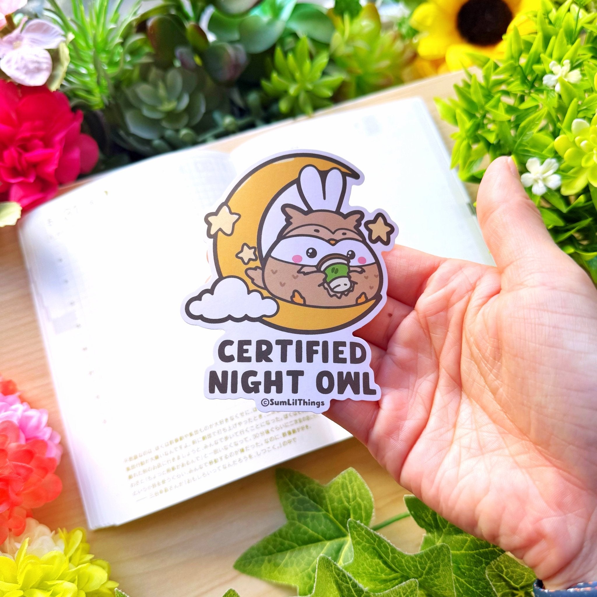 Vinyl Sticker - Certified Night Owl - SumLilThings