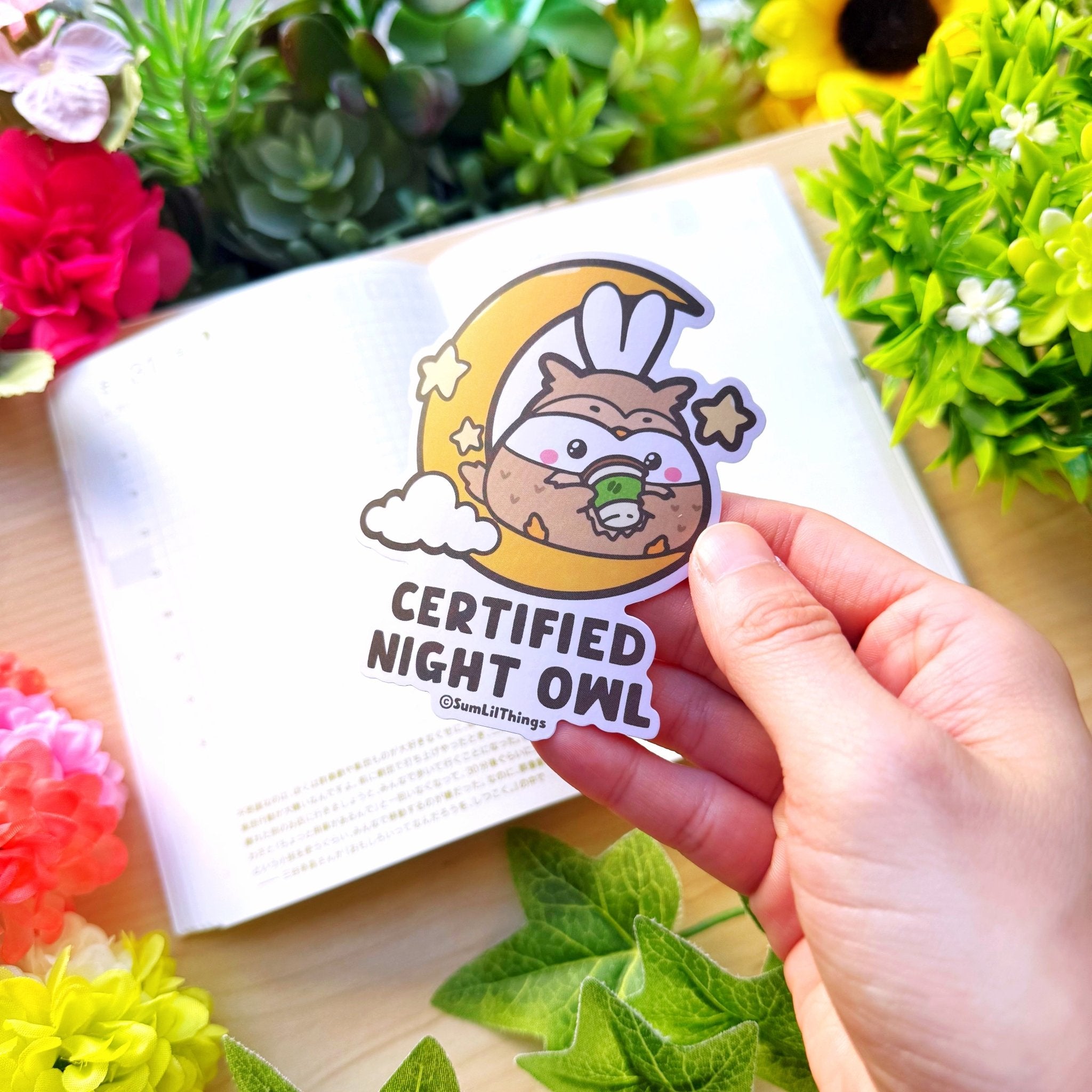 Vinyl Sticker - Certified Night Owl - SumLilThings