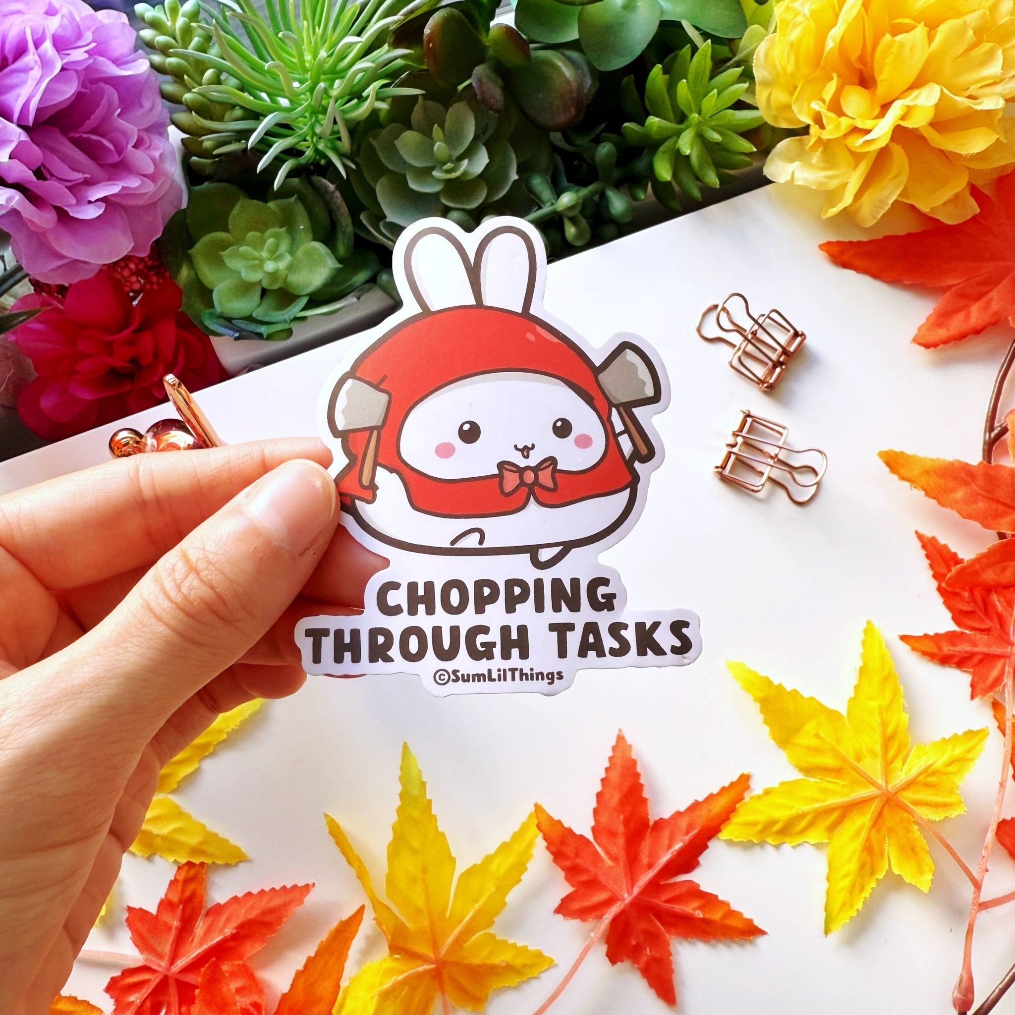 Vinyl Sticker - Chopping Through Tasks - SumLilThings