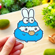 Vinyl Sticker - Cookie Monster (Transparent) - SumLilThings