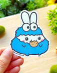 Vinyl Sticker - Cookie Monster (Transparent) - SumLilThings