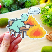 Vinyl Sticker - Everything is Fine Nohnoh - SumLilThings