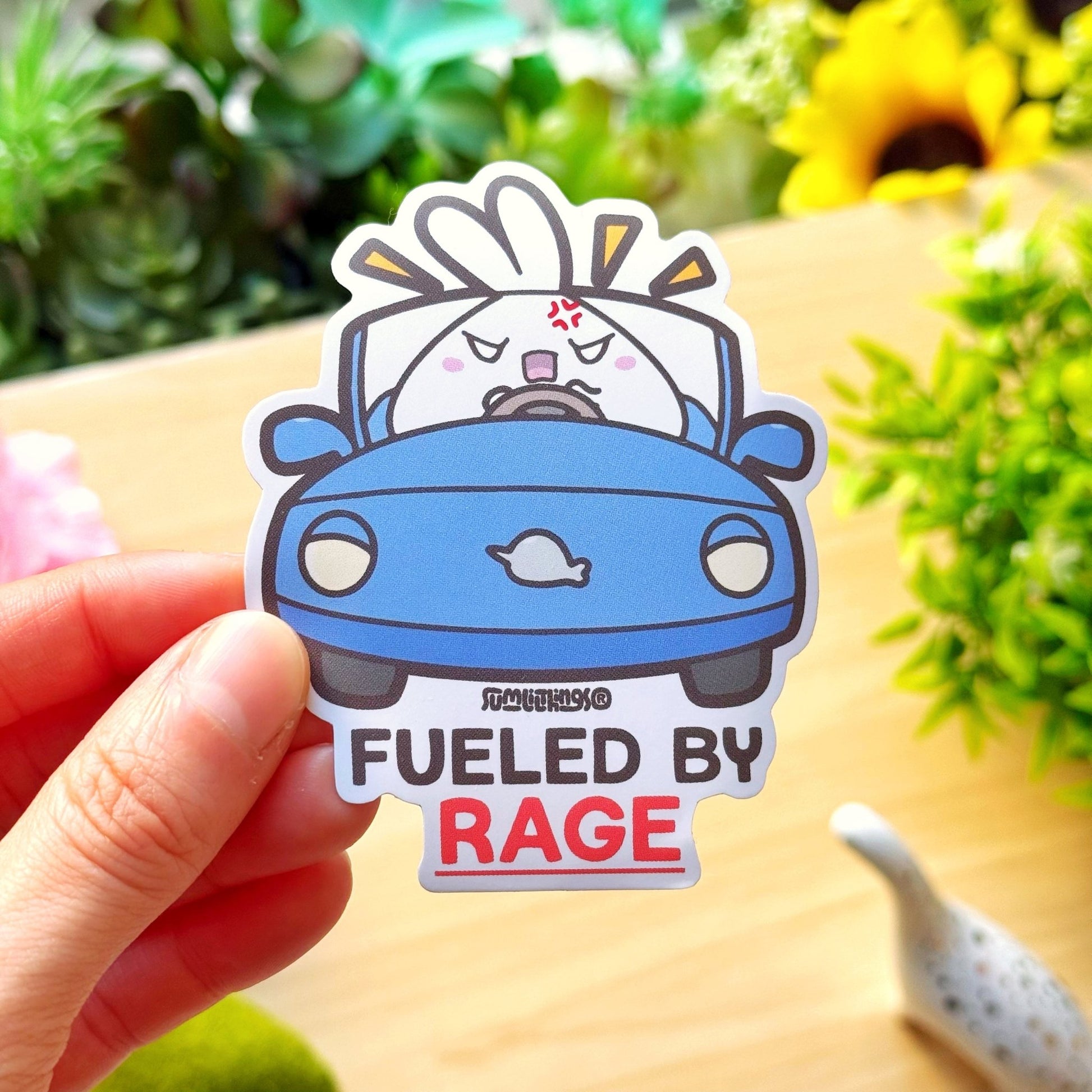 Vinyl Sticker - Fueled By Rage - SumLilThings