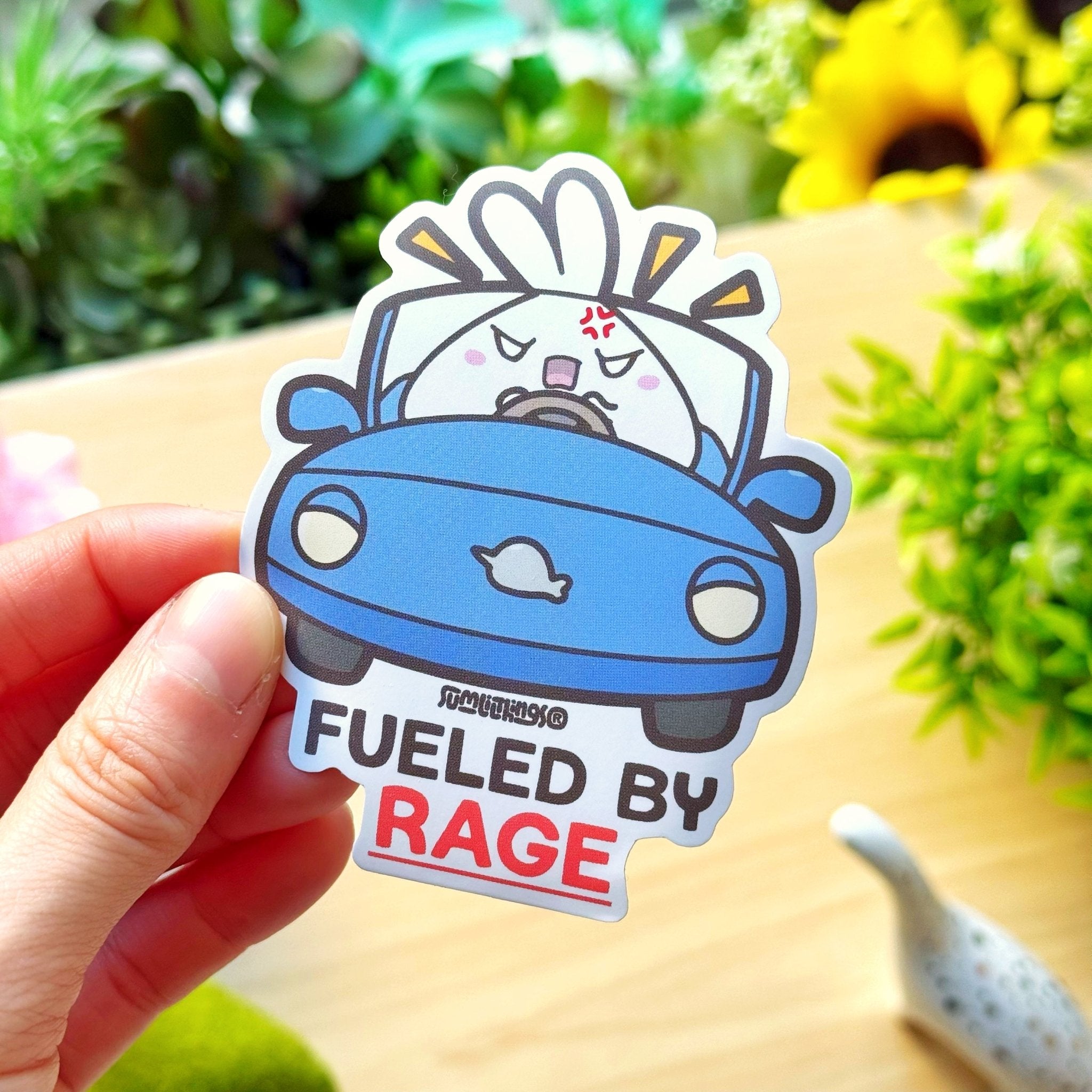 Vinyl Sticker - Fueled By Rage - SumLilThings
