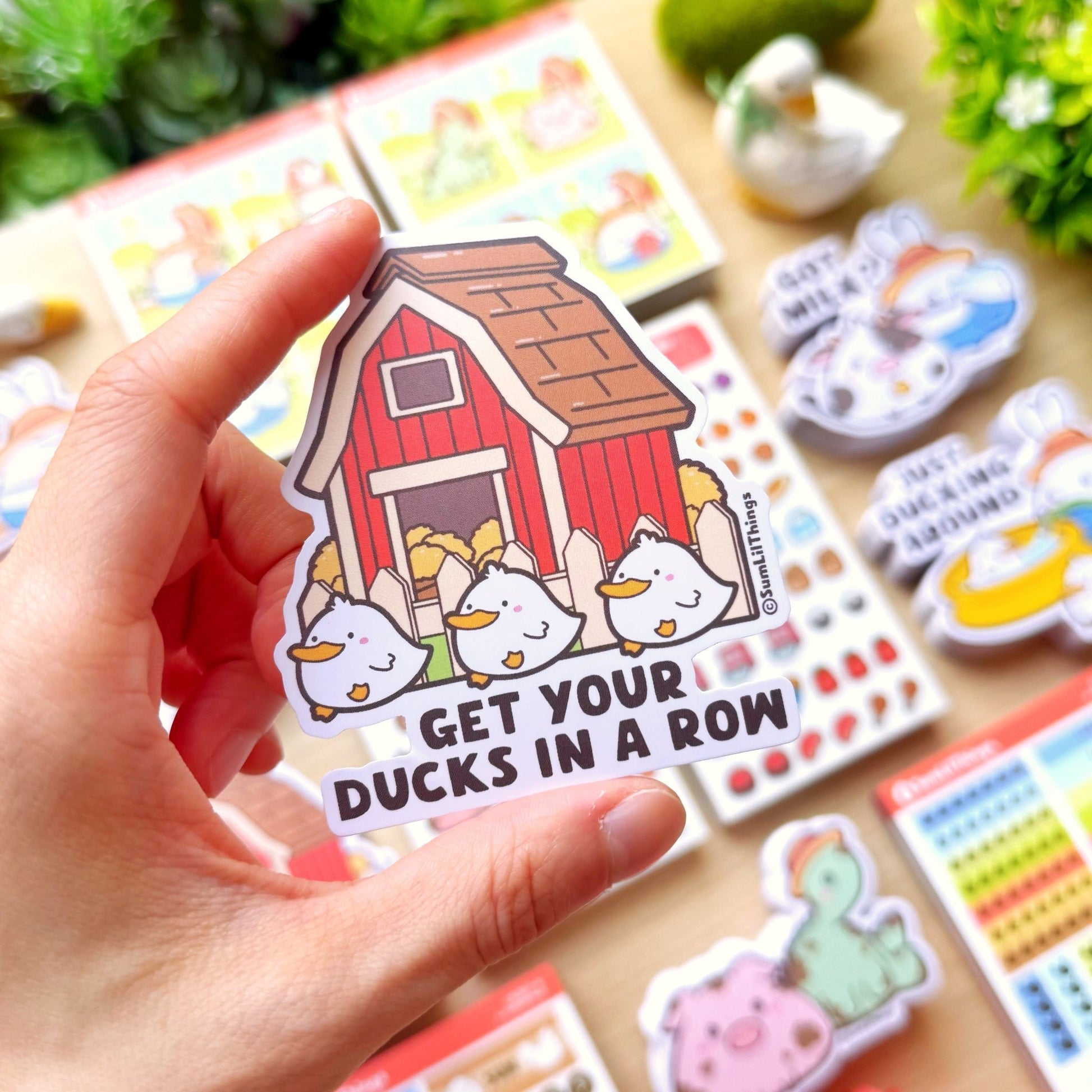 Vinyl Sticker - Get Your Ducks In A Row - SumLilThings