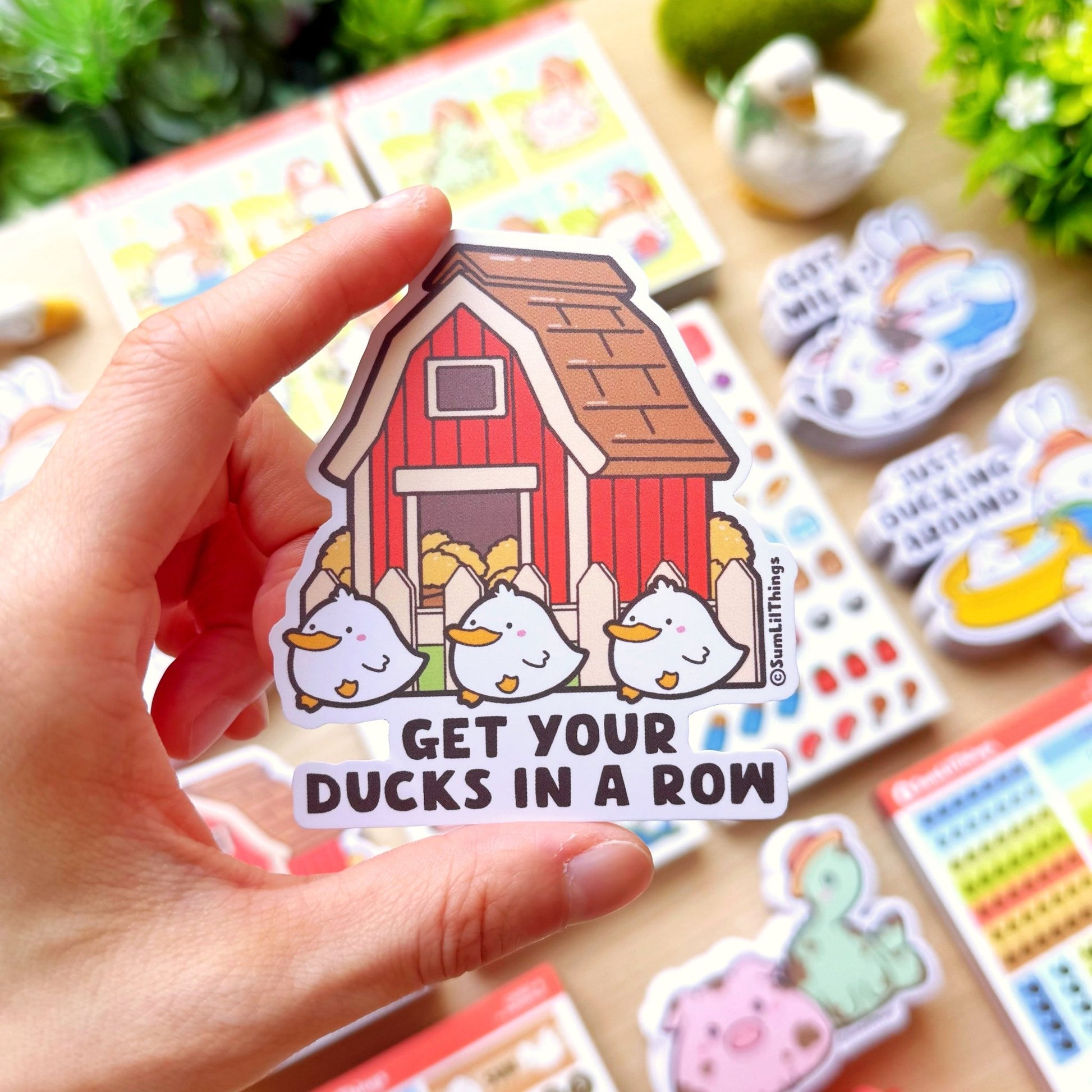 Vinyl Sticker - Get Your Ducks In A Row - SumLilThings