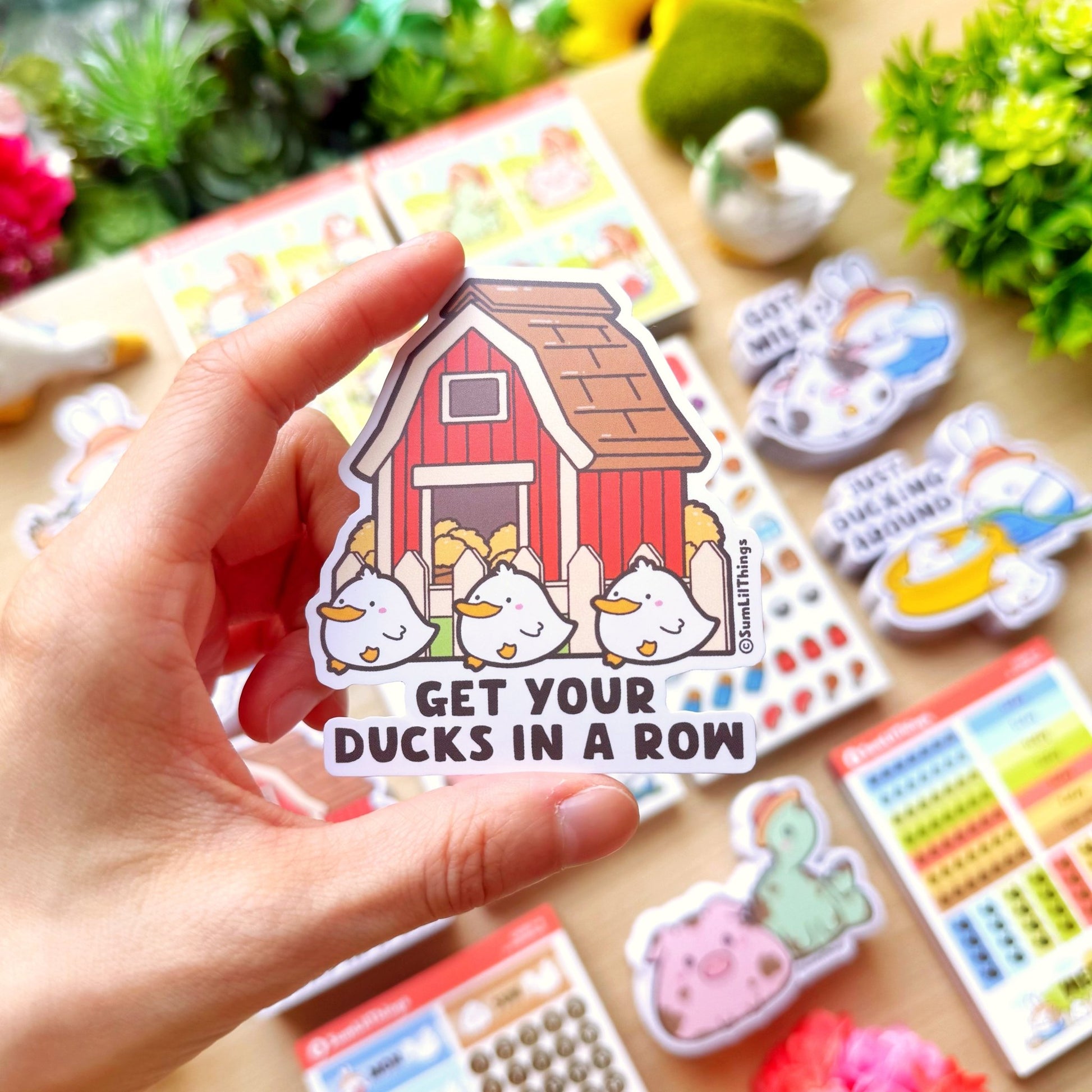 Vinyl Sticker - Get Your Ducks In A Row - SumLilThings