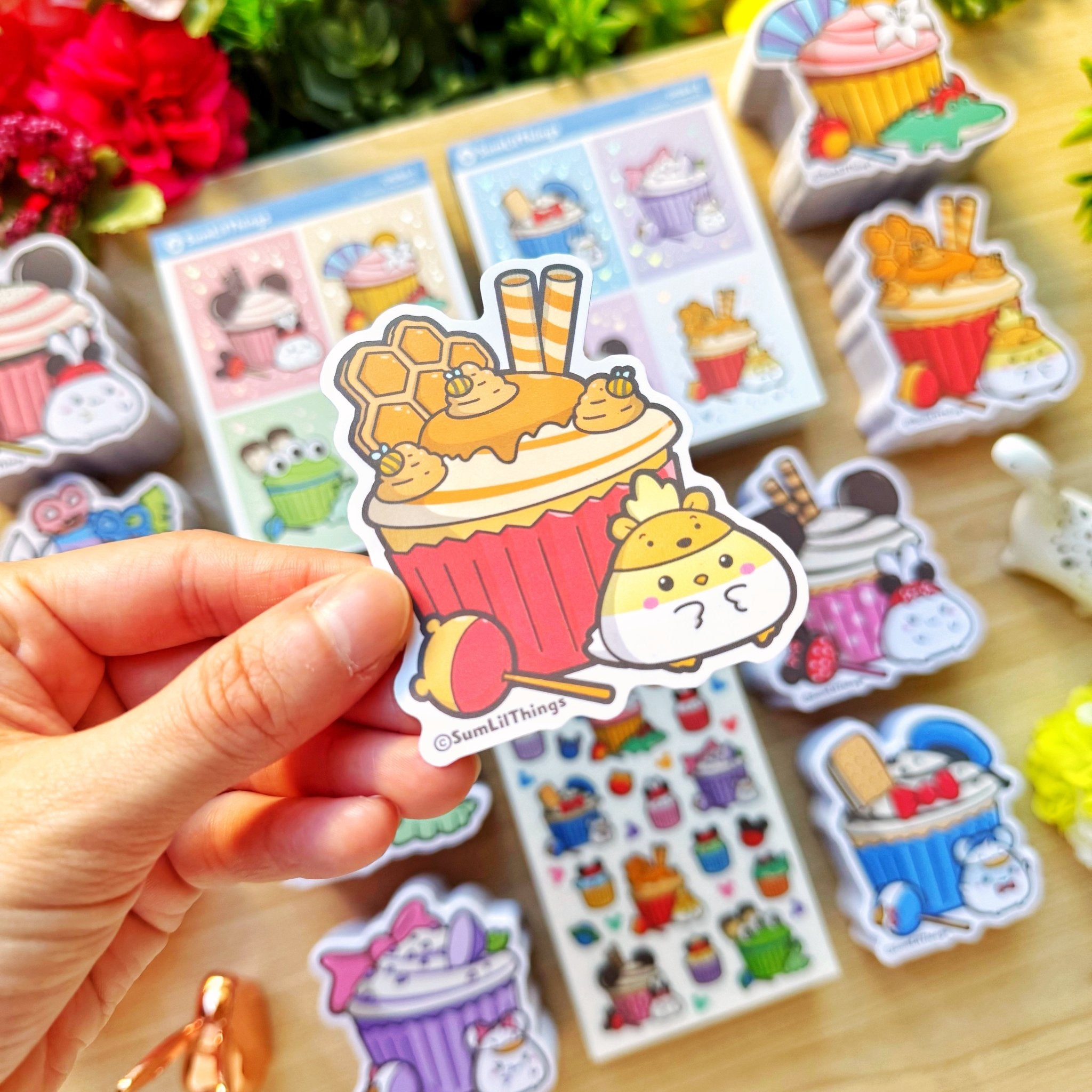 Vinyl Sticker - Honeybear Chichi Cupcake - SumLilThings