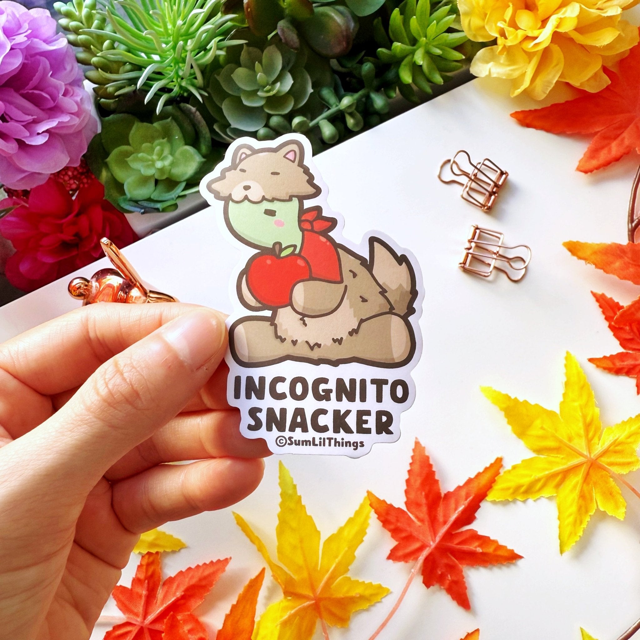 Vinyl Sticker - Incognito Snacker - SumLilThings