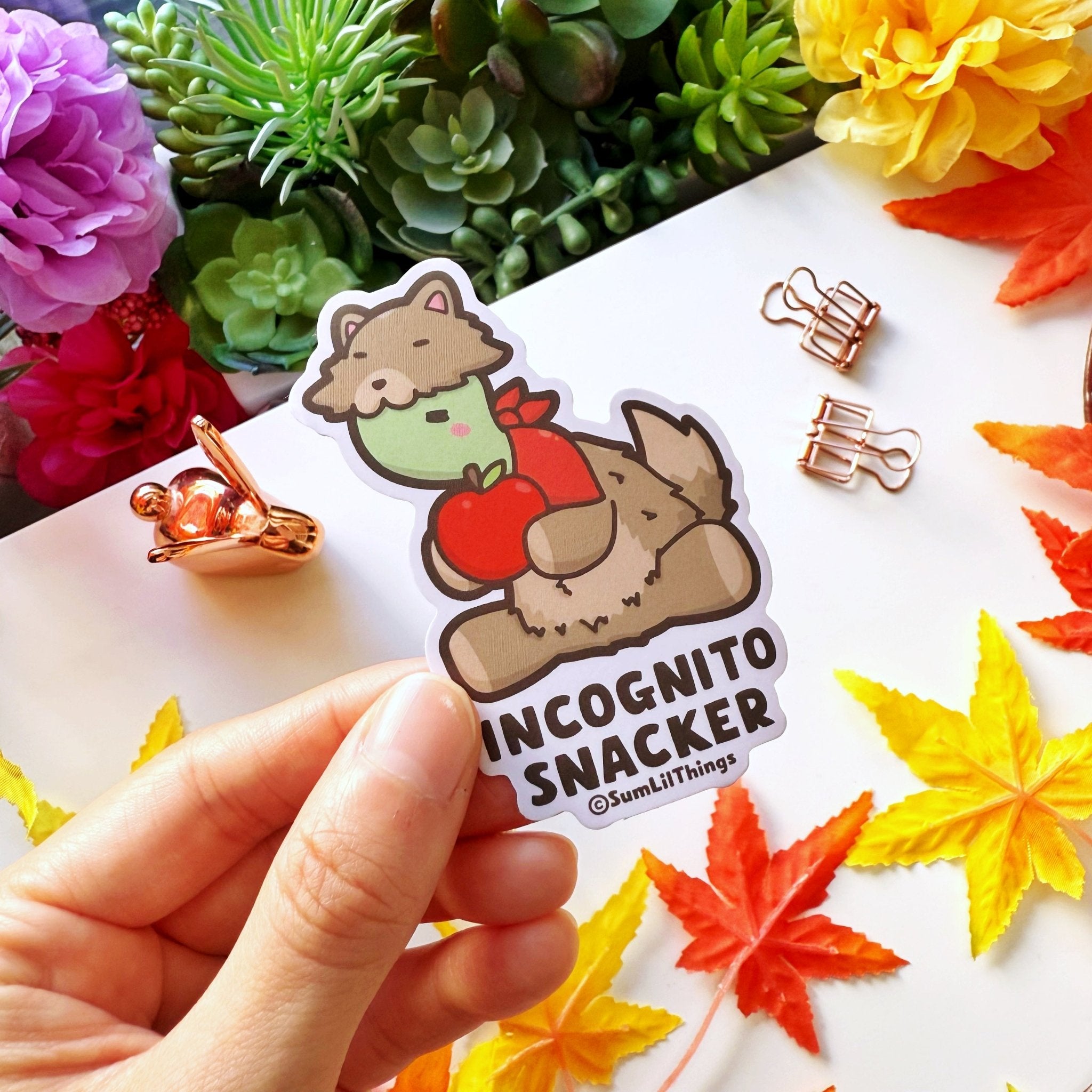 Vinyl Sticker - Incognito Snacker - SumLilThings