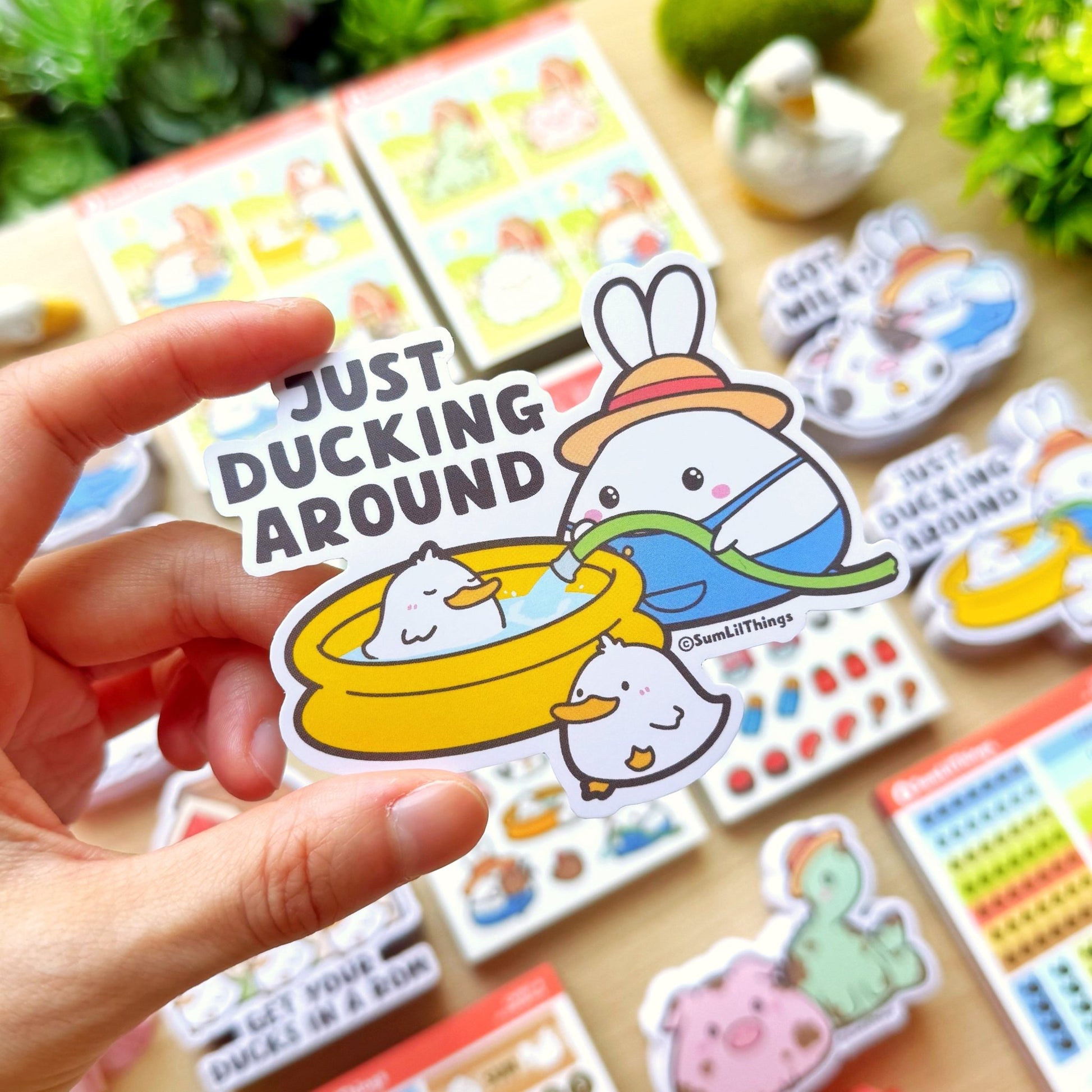 Vinyl Sticker - Just Ducking Around - SumLilThings