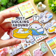 Vinyl Sticker - Just Ducking Around - SumLilThings
