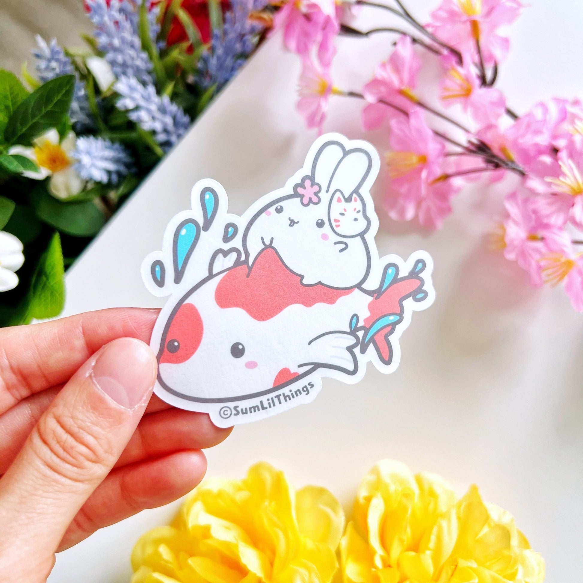 Vinyl Sticker - Koi Fish Ride - SumLilThings